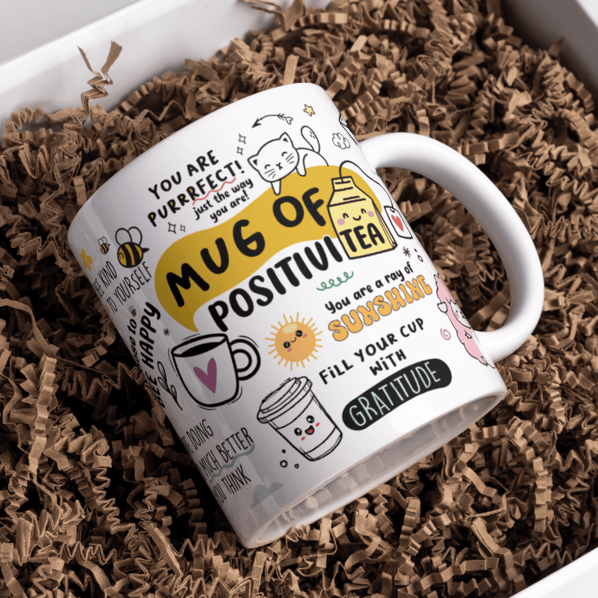 Daily Affirmation & Motivation Mug Ceramic White Coffee Mug