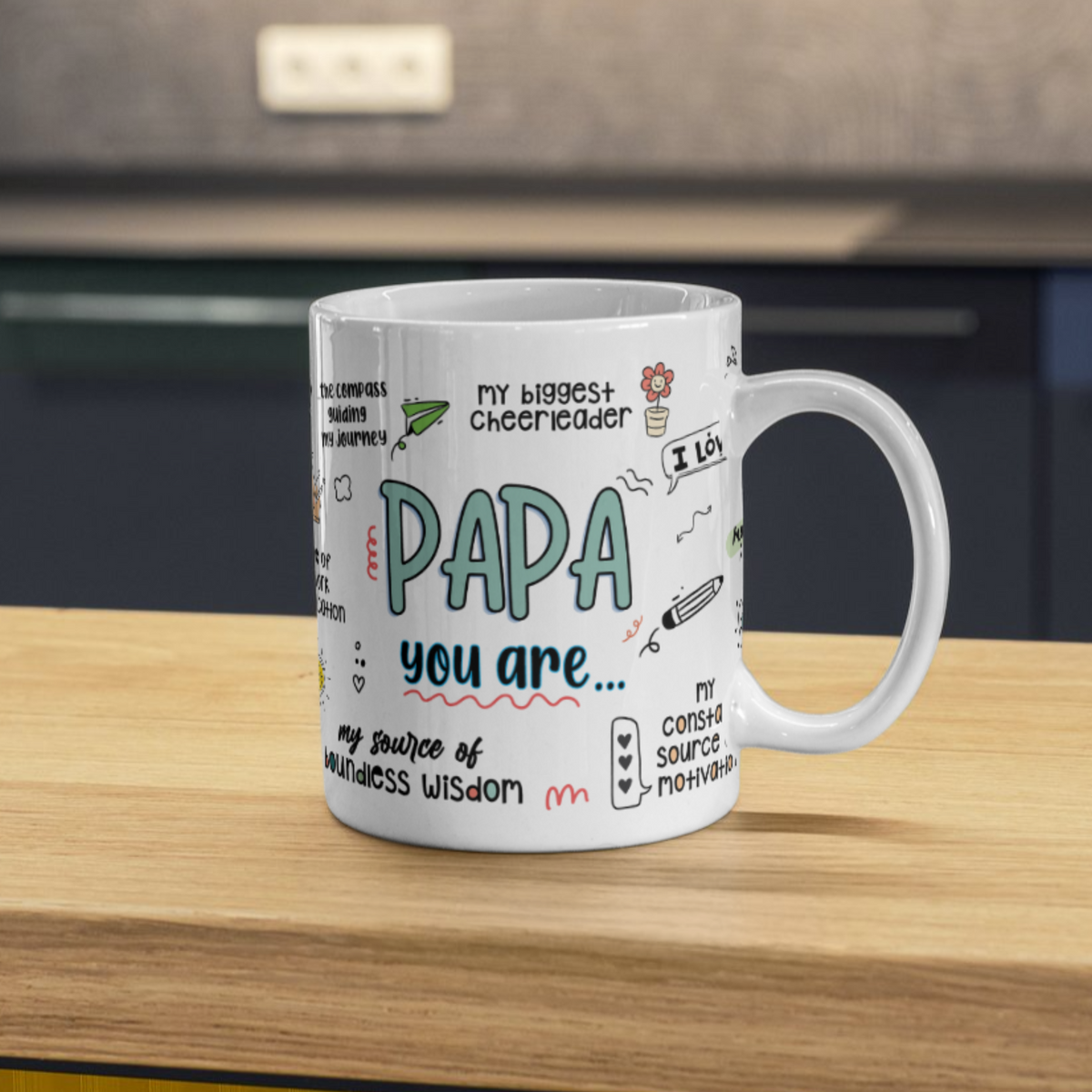 Papa Love Gratitude Coffee Mug
