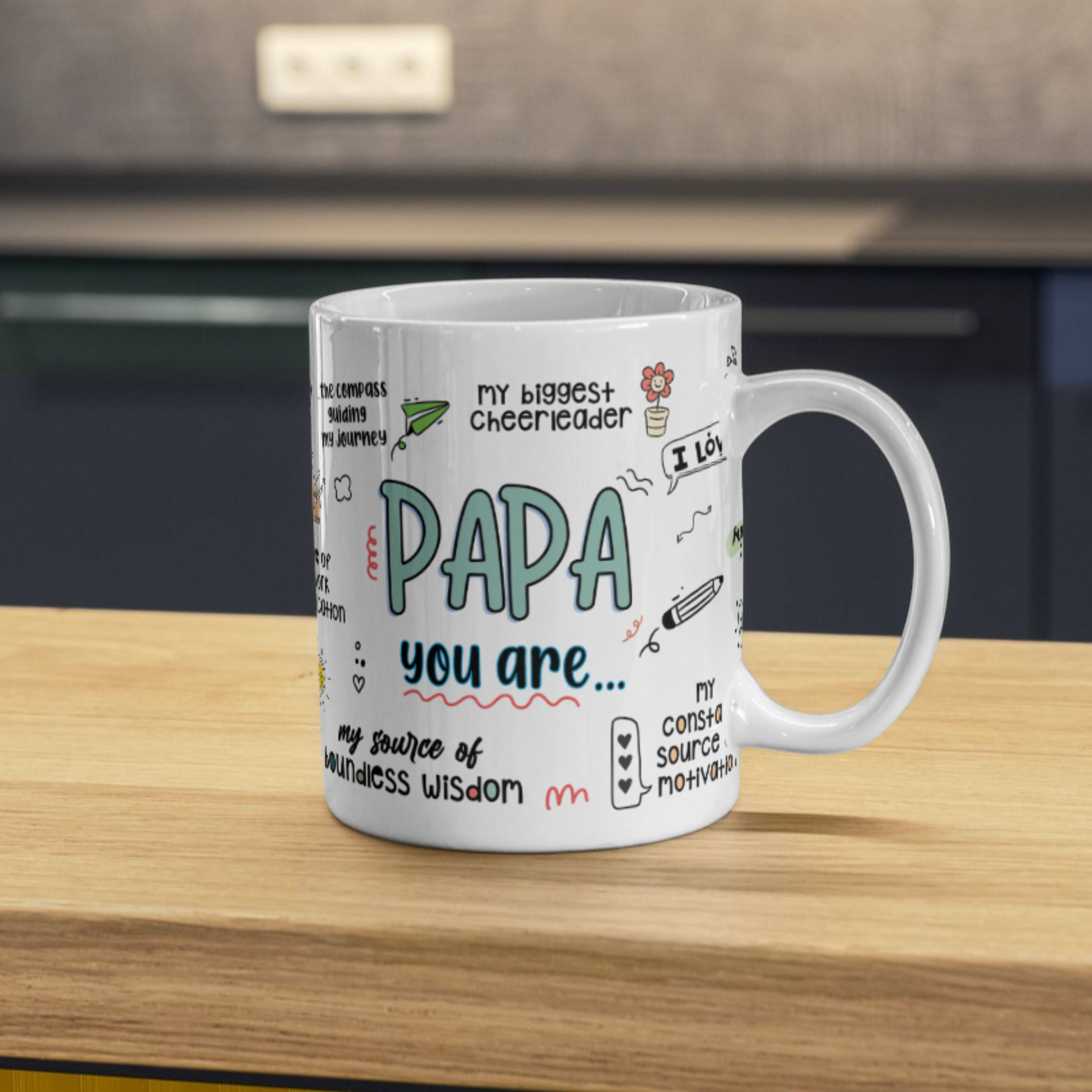 Papa Love Gratitude Coffee Mug