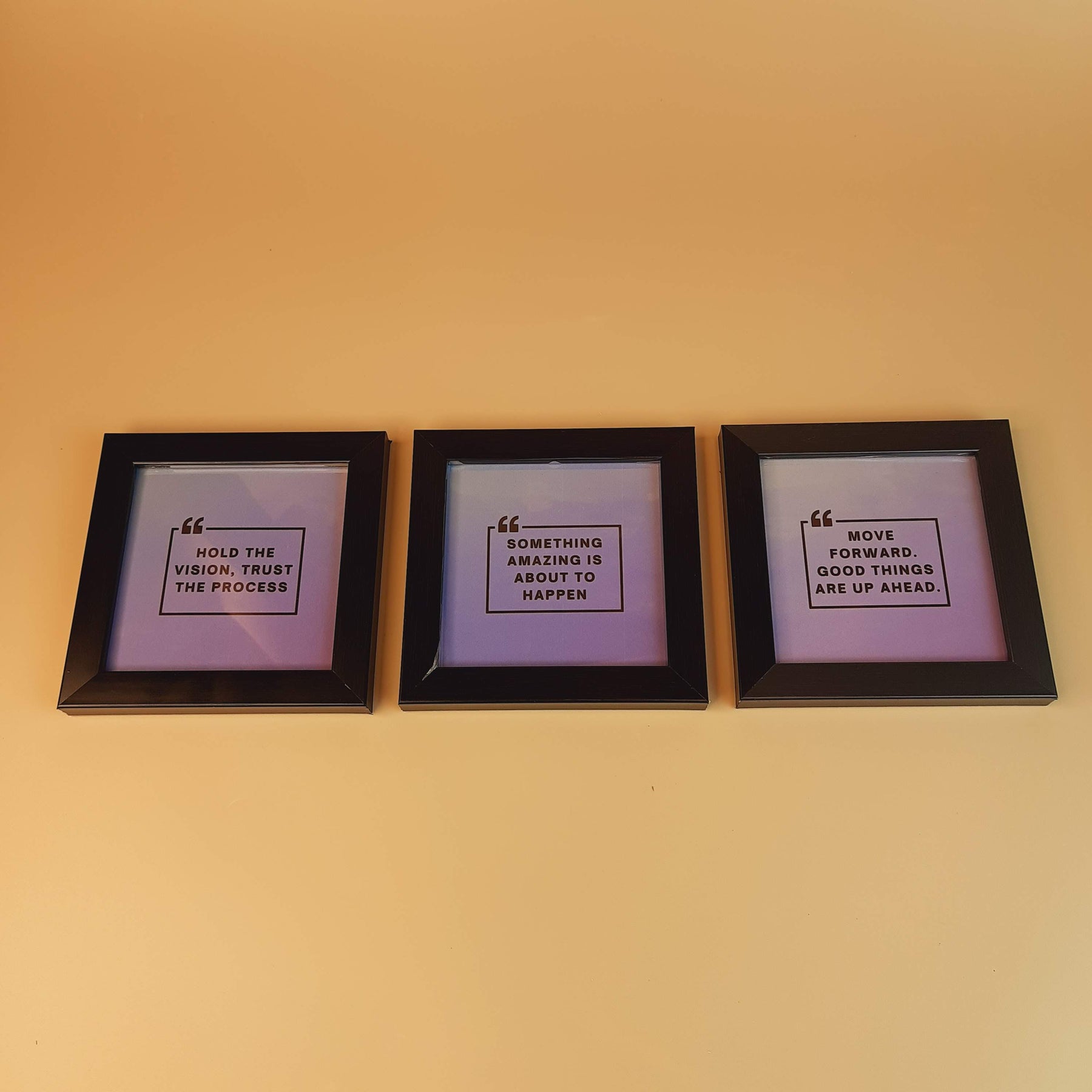Motivational and Inspirational Pack Of 3 Frame Set