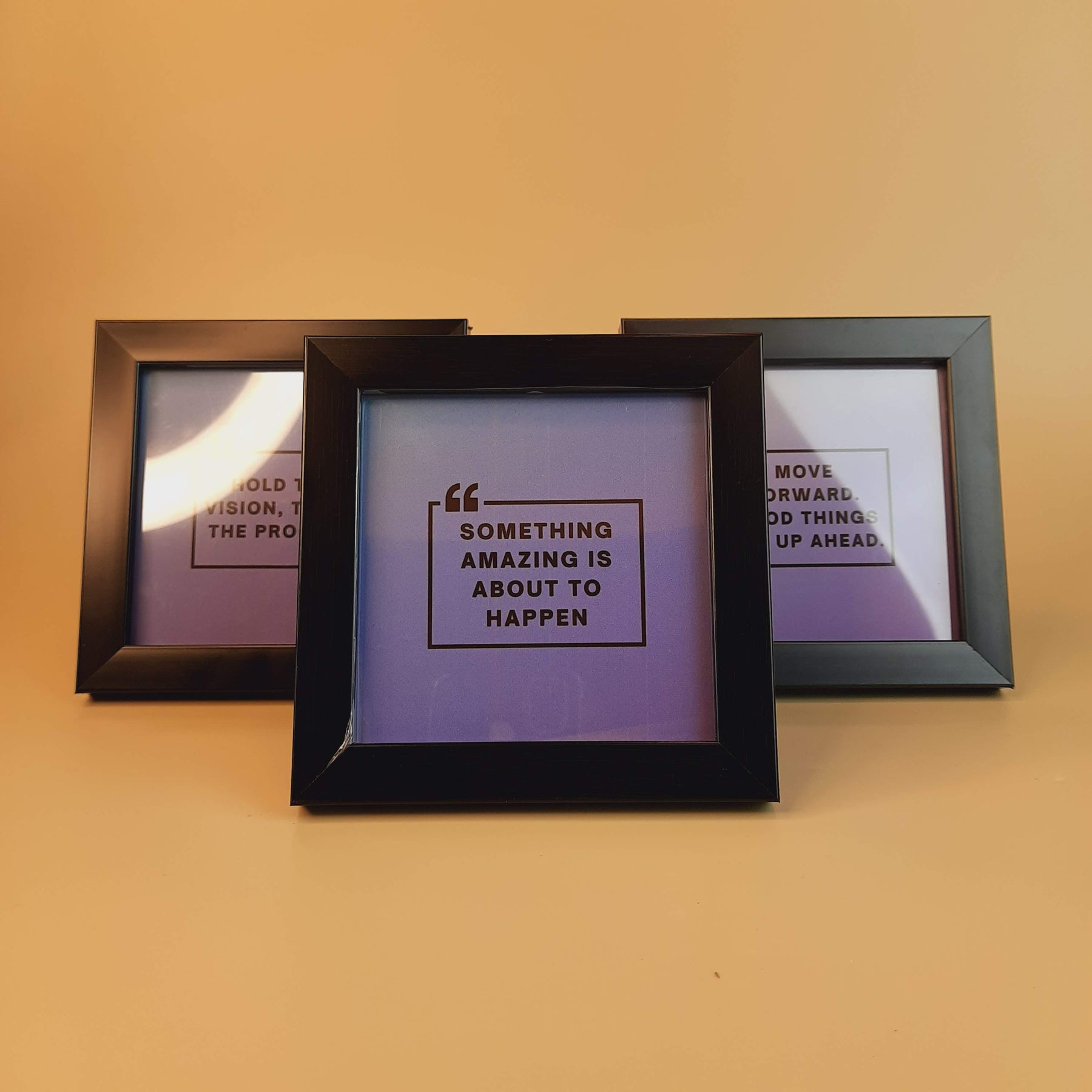 Motivational and Inspirational Pack Of 3 Frame Set