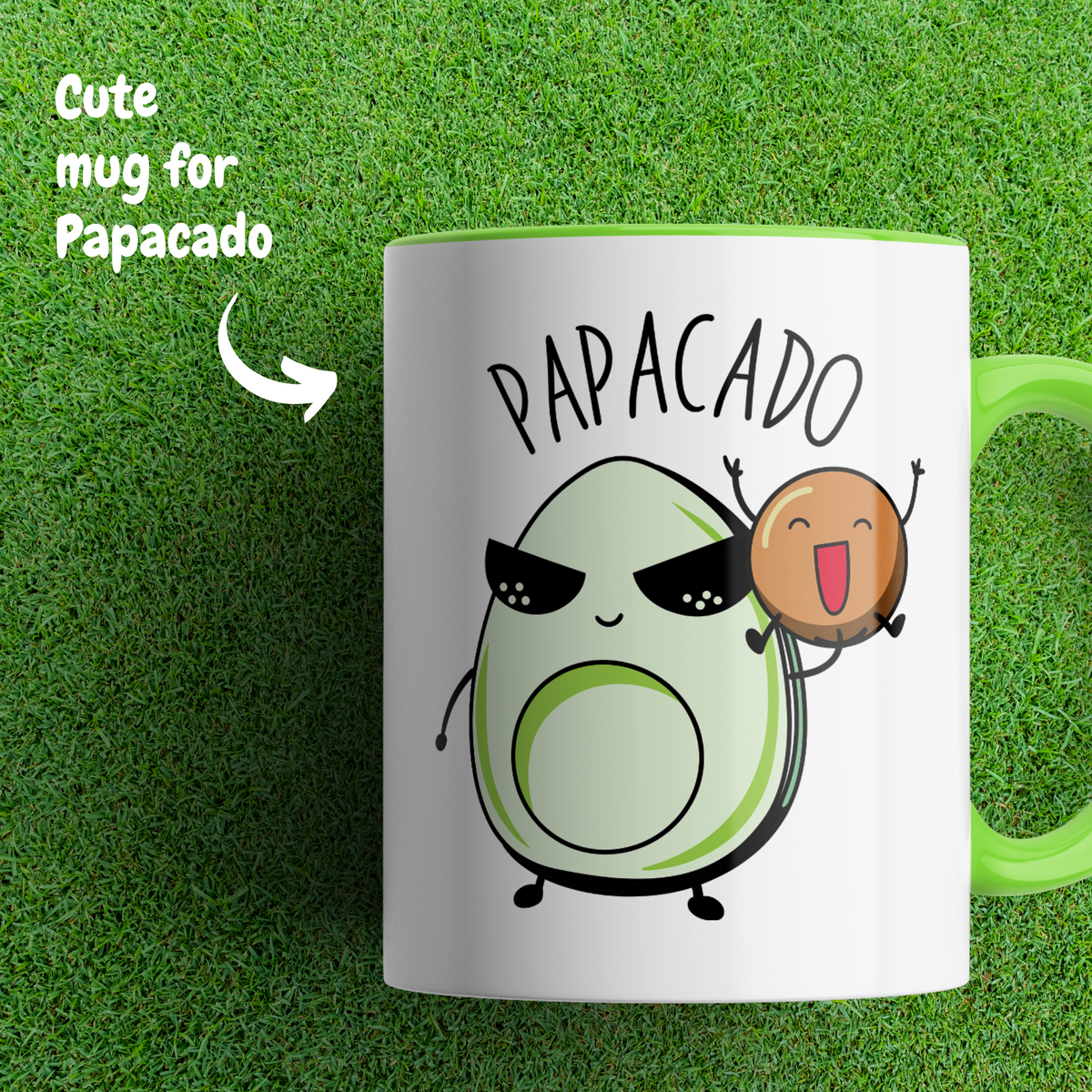 Mamacado Papacado Cute Expecting Parent Mug (Pack of 2)