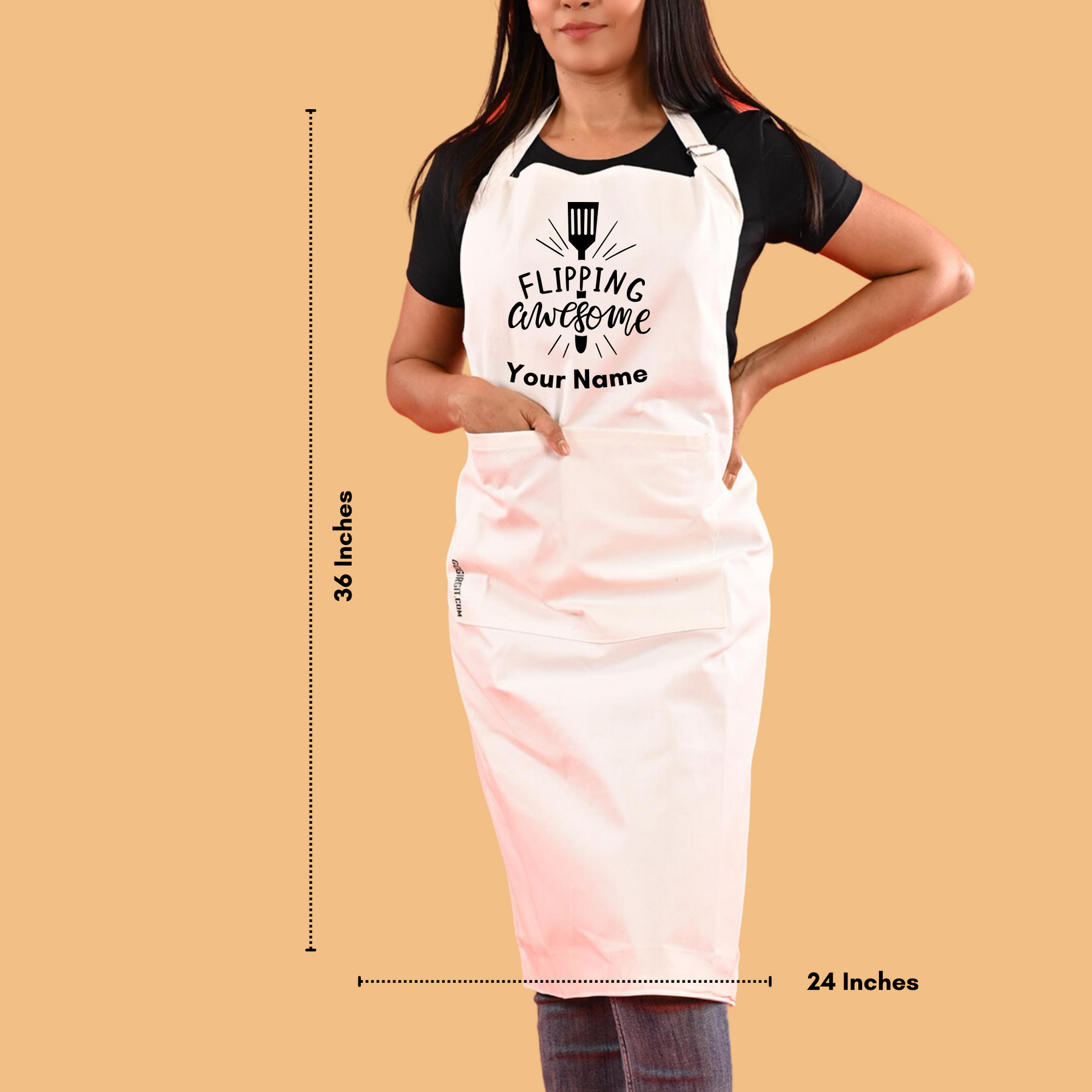 Flipping-Awesome-Personalised-Cotton-Apron-Size-Gogirgit
