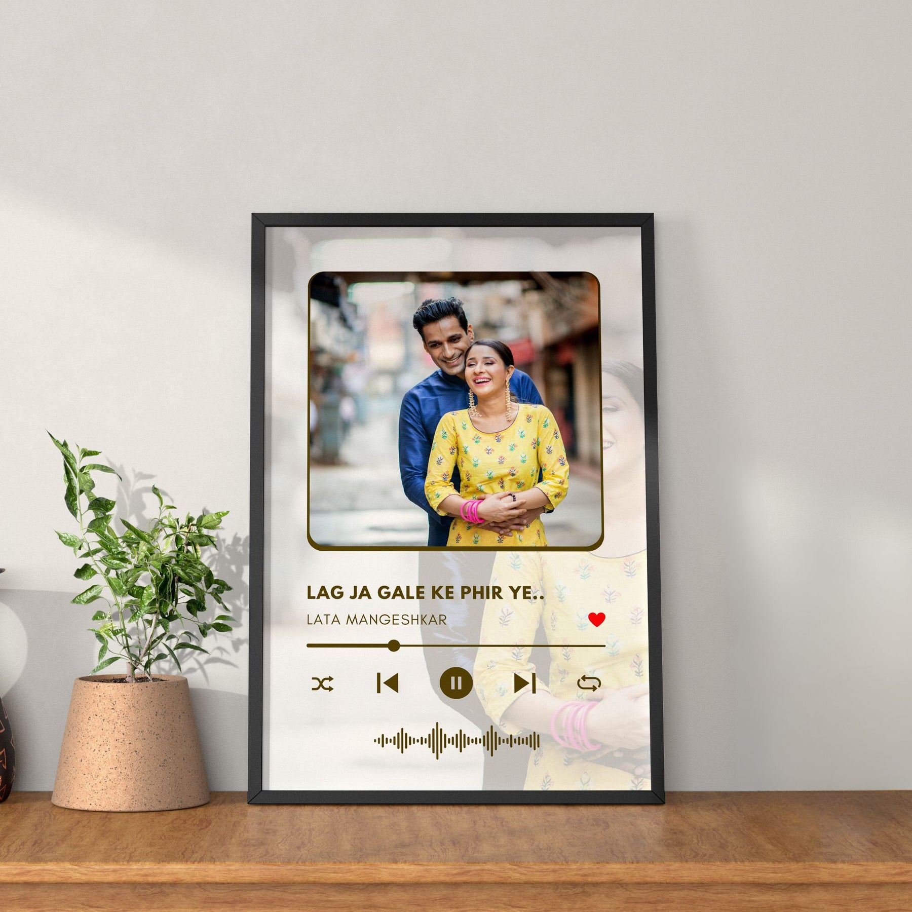 Personalised Special Song Photo Poster Frame