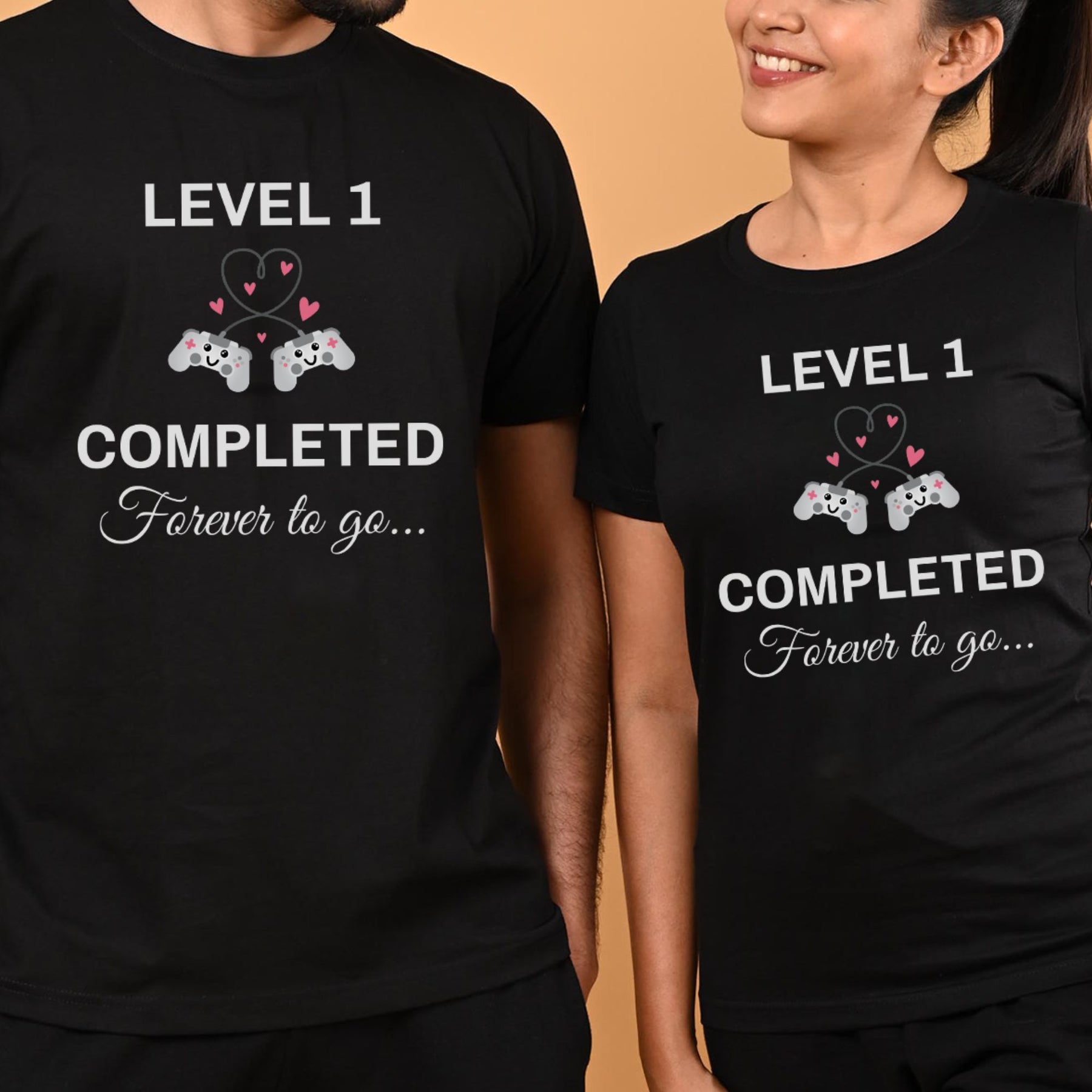 Forever-To-Go-Anniversary-Celebration-Personalised-Couple-T-shirts-Gogirgit