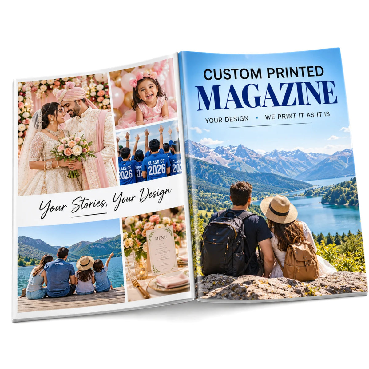 Custom printed magazine India – upload your own design for full-colour magazine printing by Gogirgit