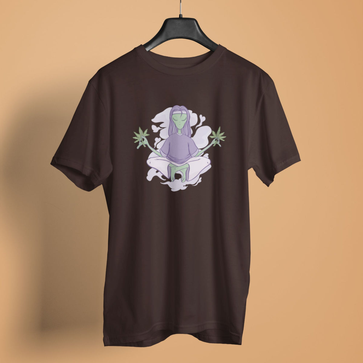alien-marijuana-coffee-brown-womens-yoga-tshirt-gogirgit