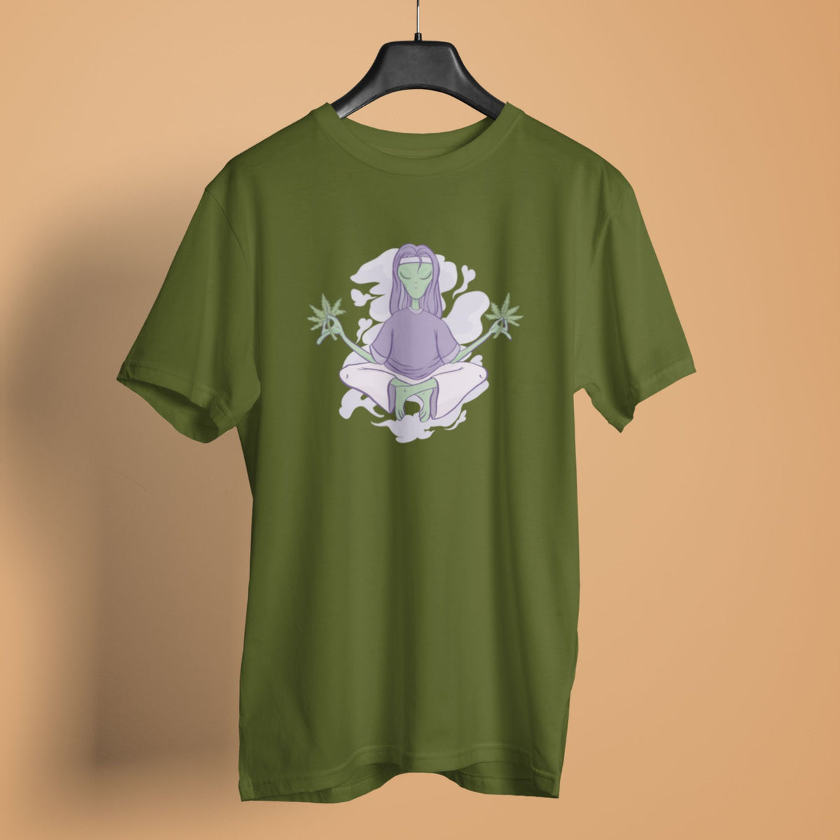 alien-marijuana-olive-green-womens-yoga-tshirt-gogirgit