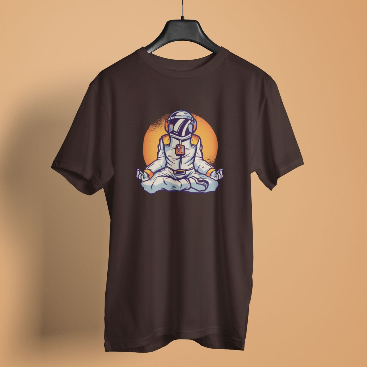astronaut-yoga-coffee-brown-womens-yoga-tshirt-gogirgit
