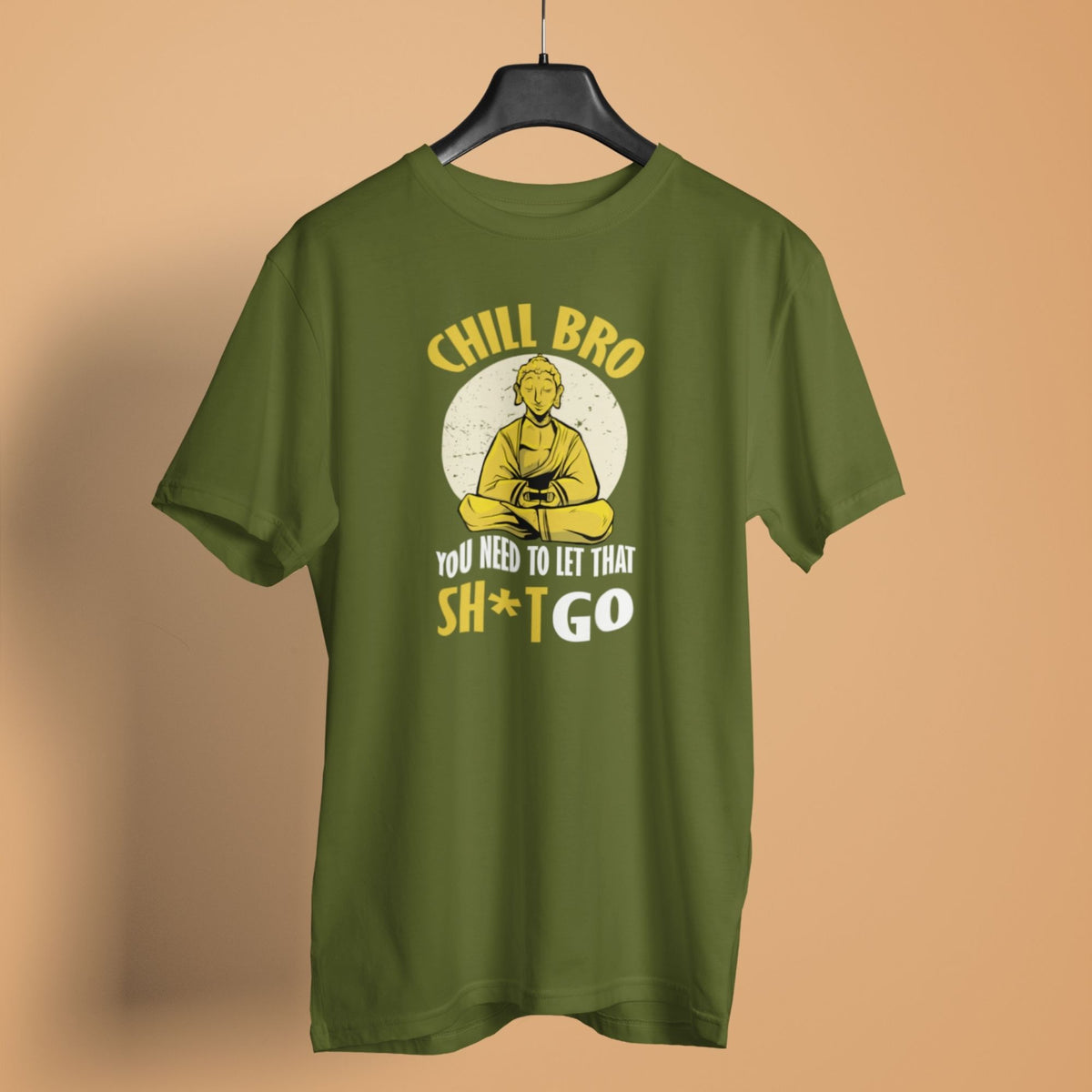 chill-bro-olive-green-womens-yoga-tshirt-gogirgit