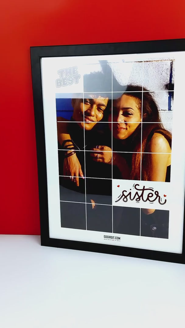 Best Sister Personalized Photo Collage Frame For birthday , Women Day , Special Day