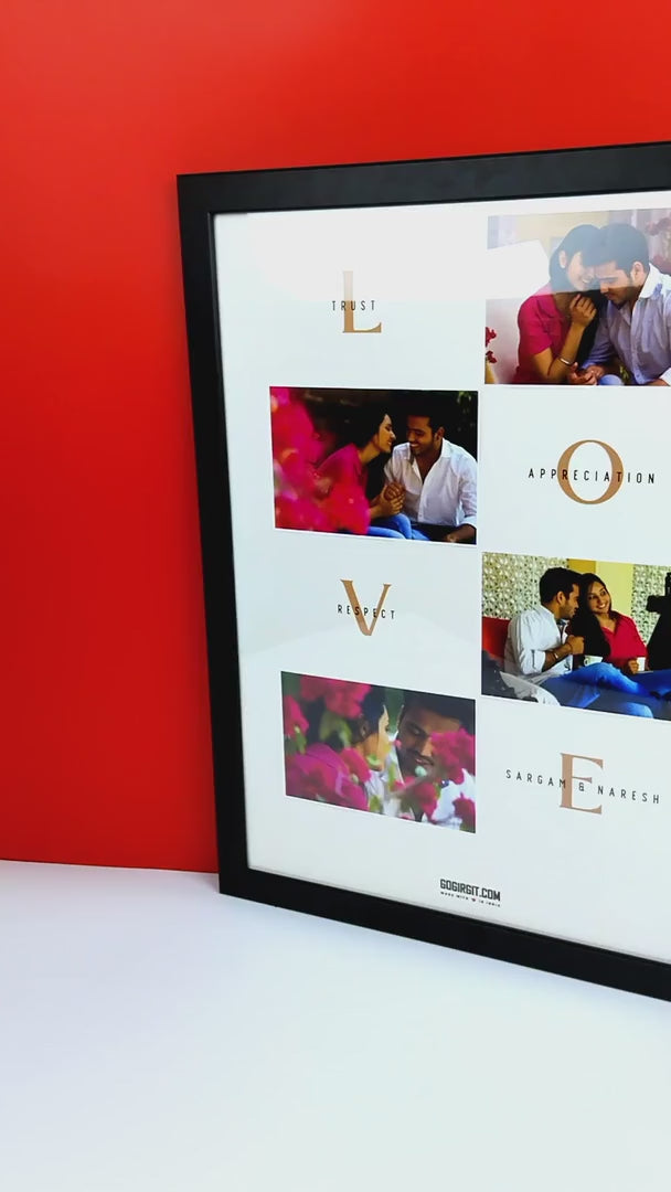 Love Personalized Photo Collage Frame Gift For Love