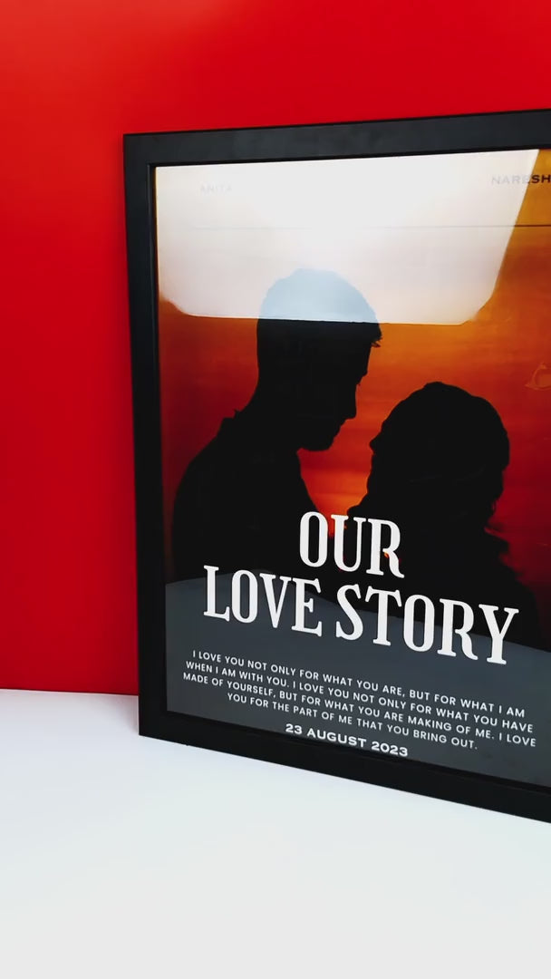 Personalized Special Movie Poster Photo Frame for Unique Bond Memorable