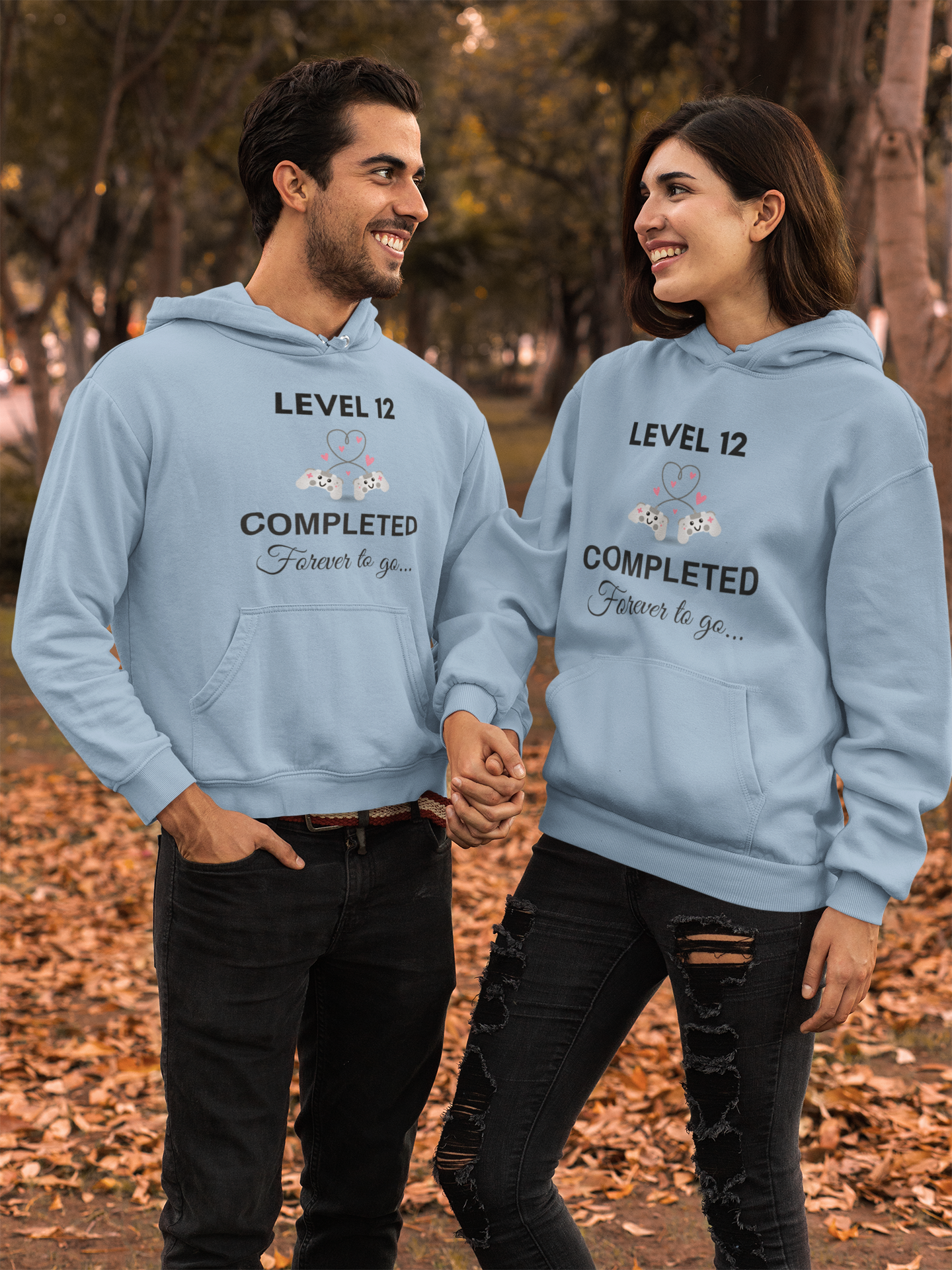 Forever To Go Personalized Couple Hoodies