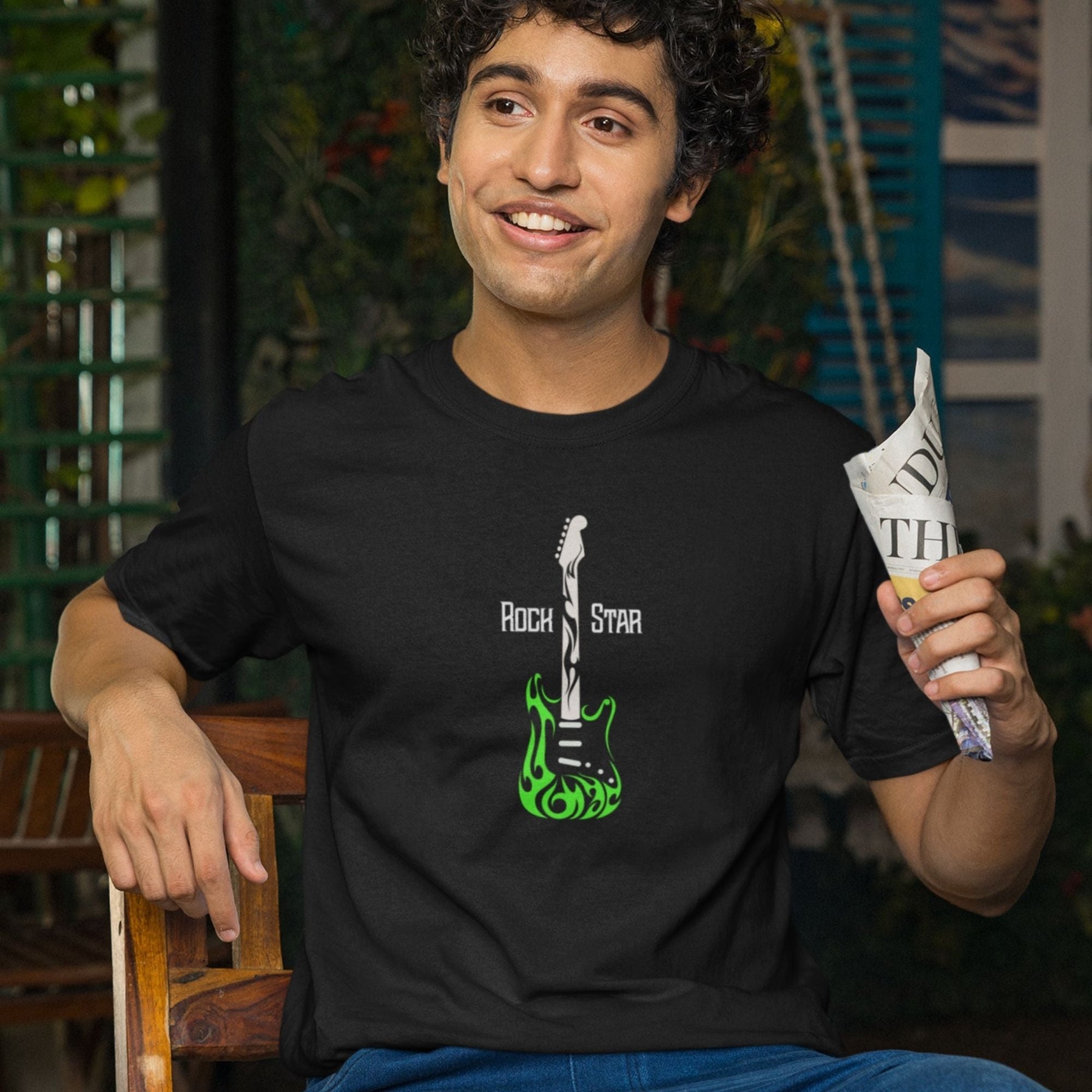 Rock Star Guitar Music T-shirt