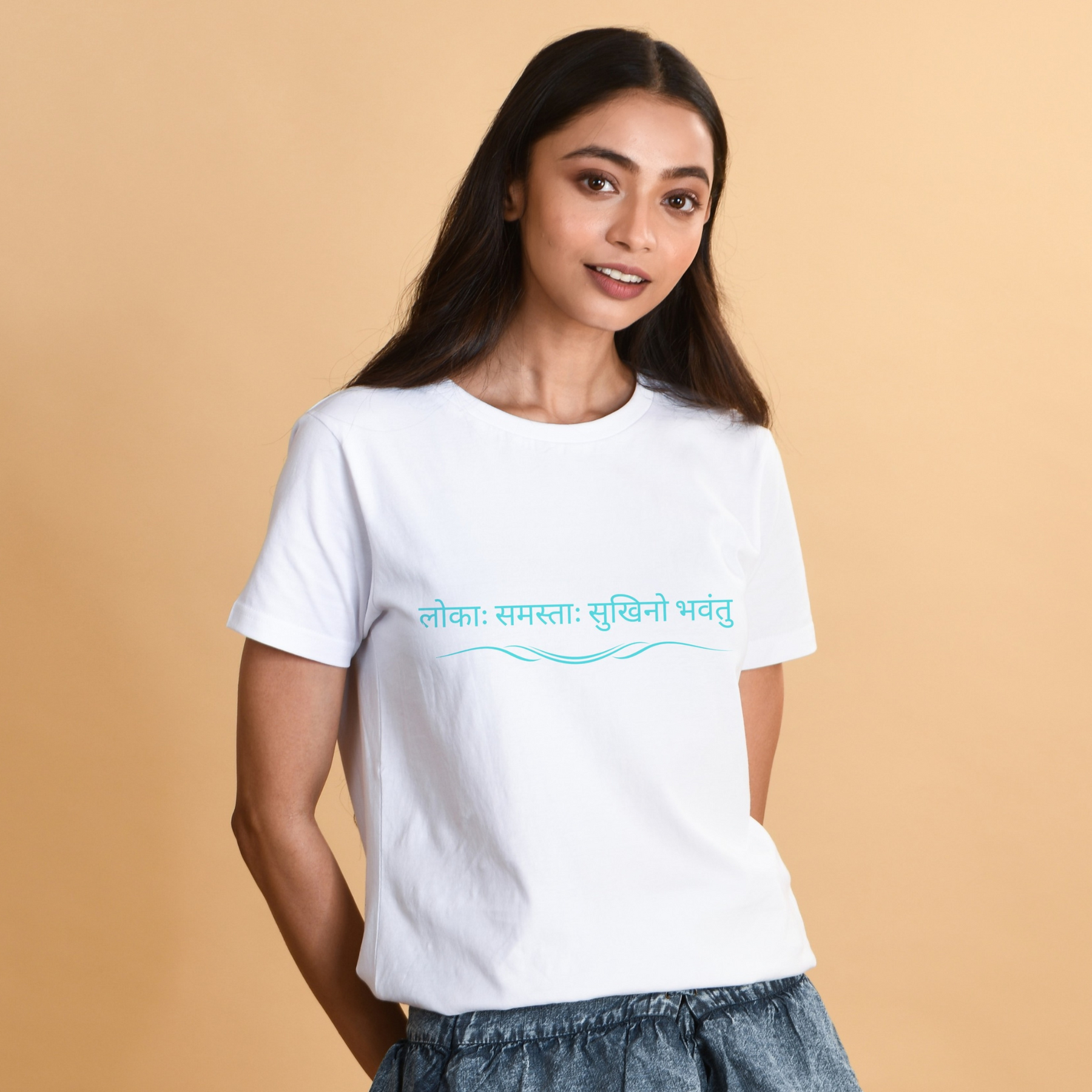 sukhino-bhavantu-white-women-cotton-yoga-tshirt-gogirgit-com