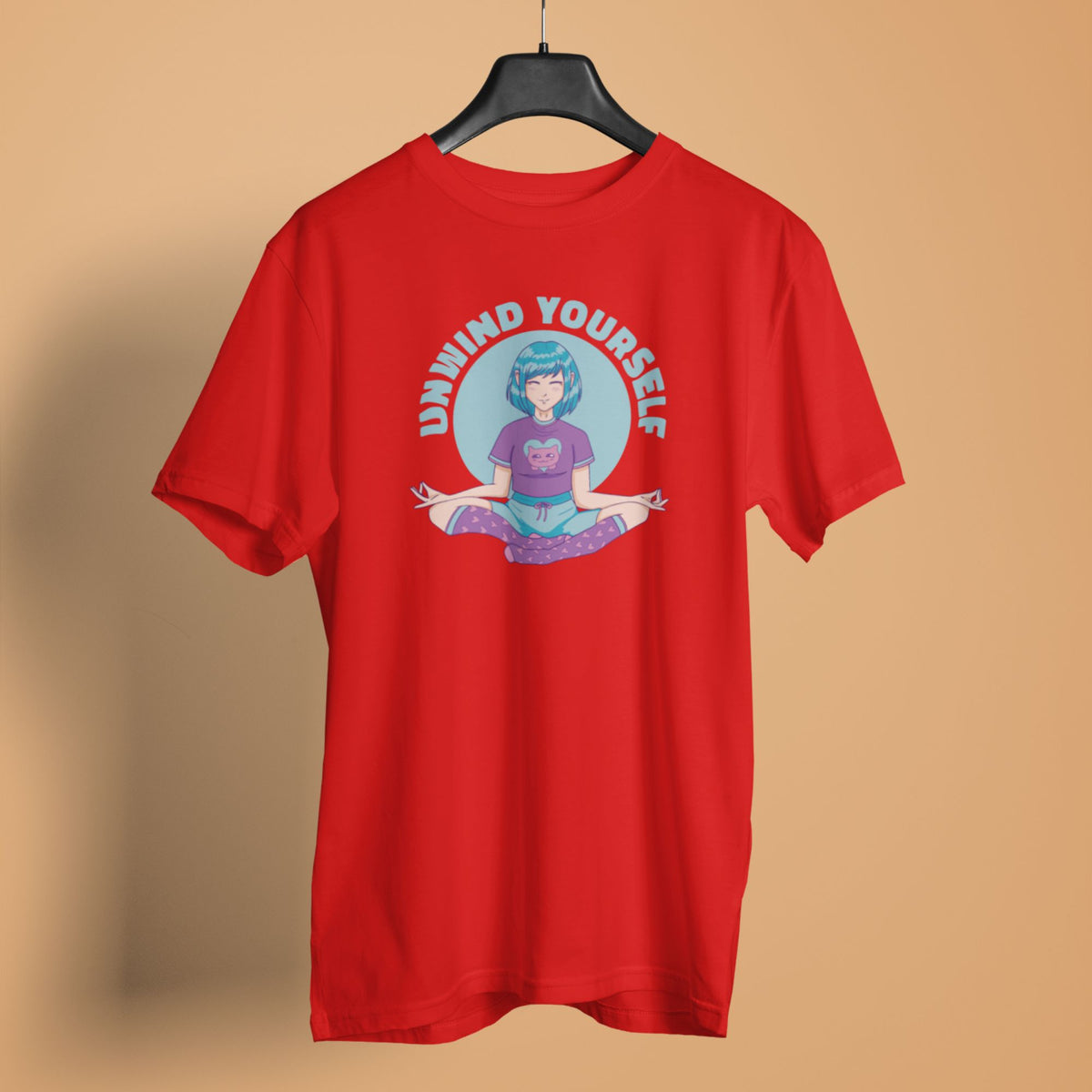 unwind-yourself-red-womens-yoga-tshirt-gogirgit