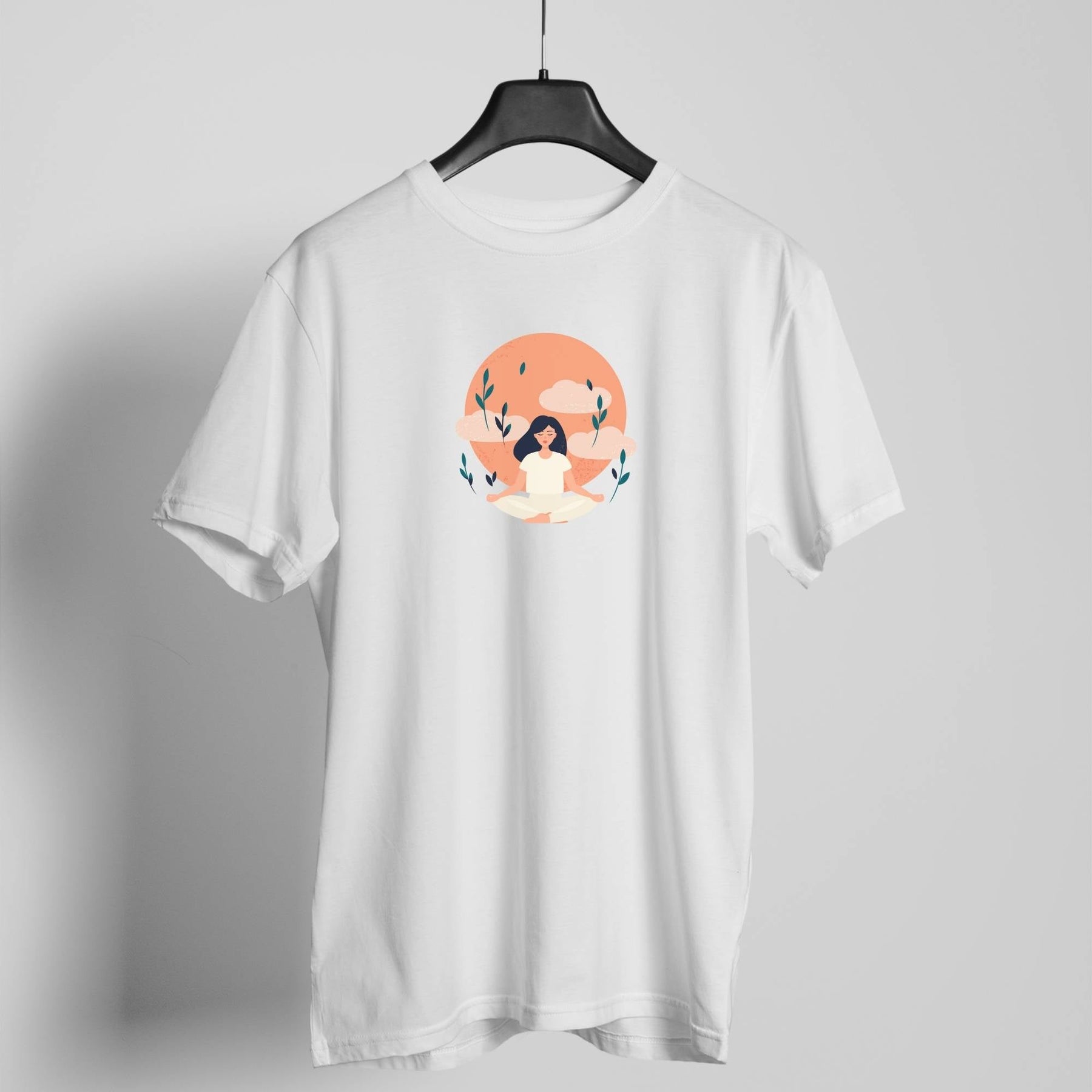 Yoga Girl white t-shirt