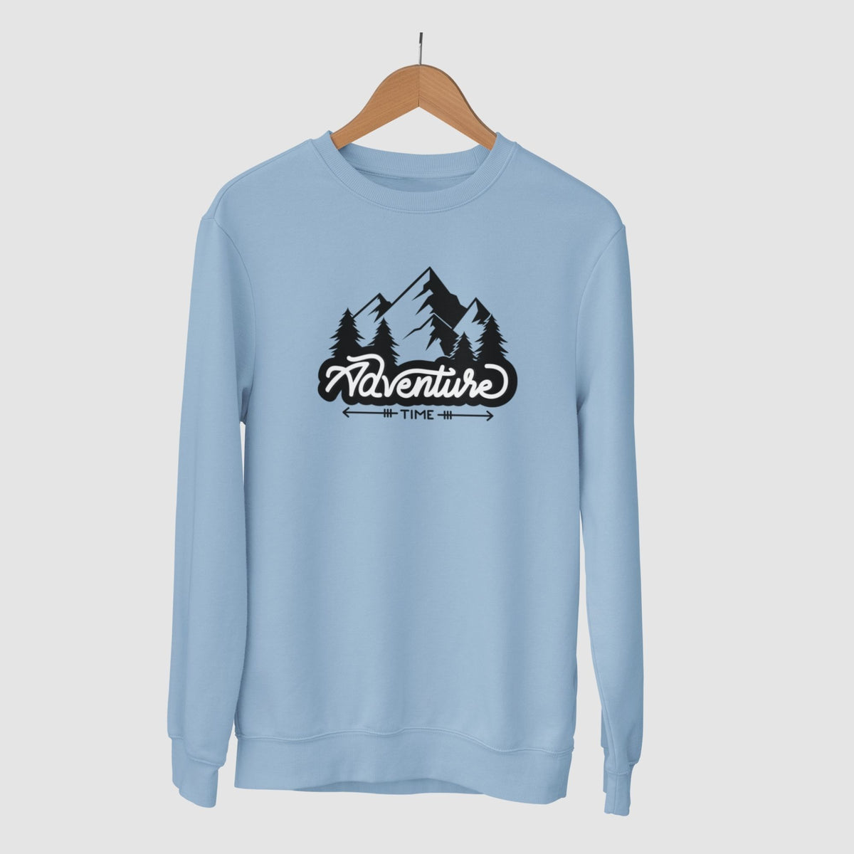 Adventure-cotton-printed-unisex-light-blue-sweatshirt-gogirgit-com