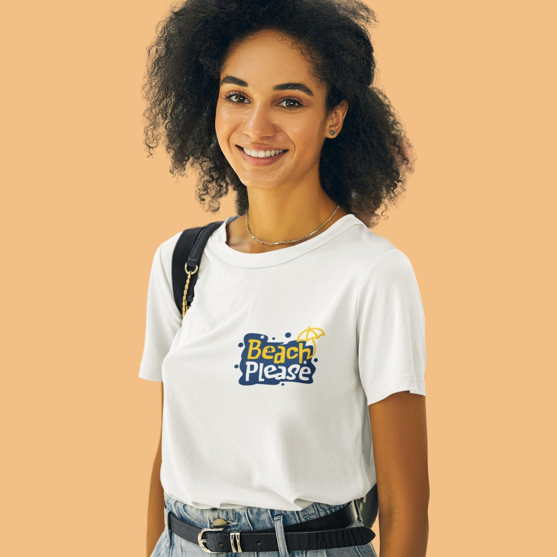Beach-please-white-travel-tshirt-for-women-gogirgit