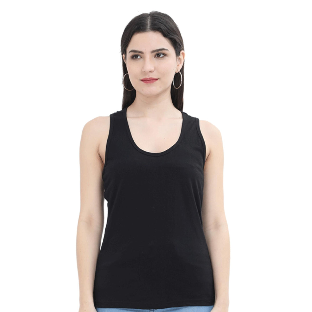 COTTON-TANK-TOP-PLAIN-BLACK-GOGIRGIT-COM #COLOR_BLACK