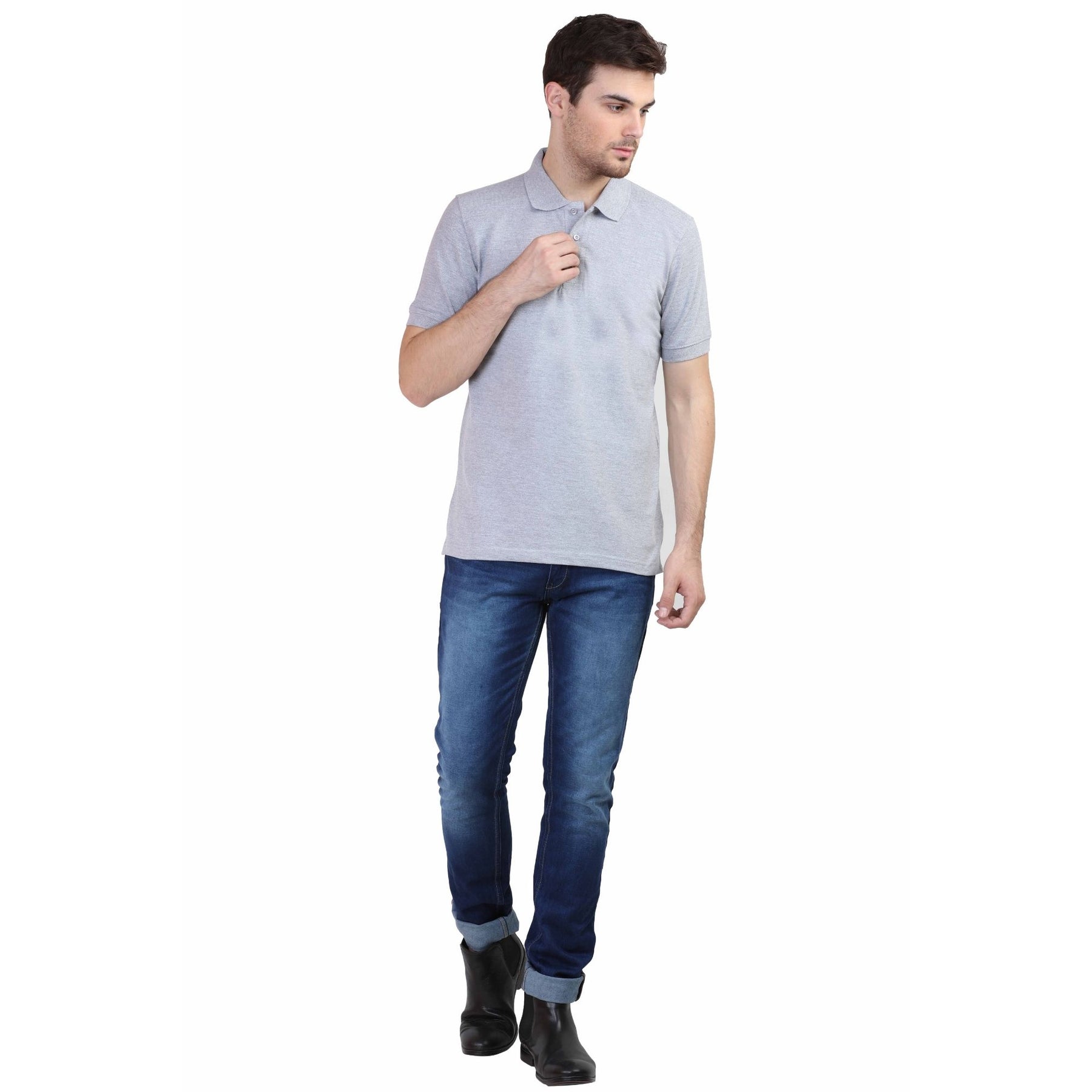 Men's Classic Polo Neck T-shirt Pack Of 2 Combo