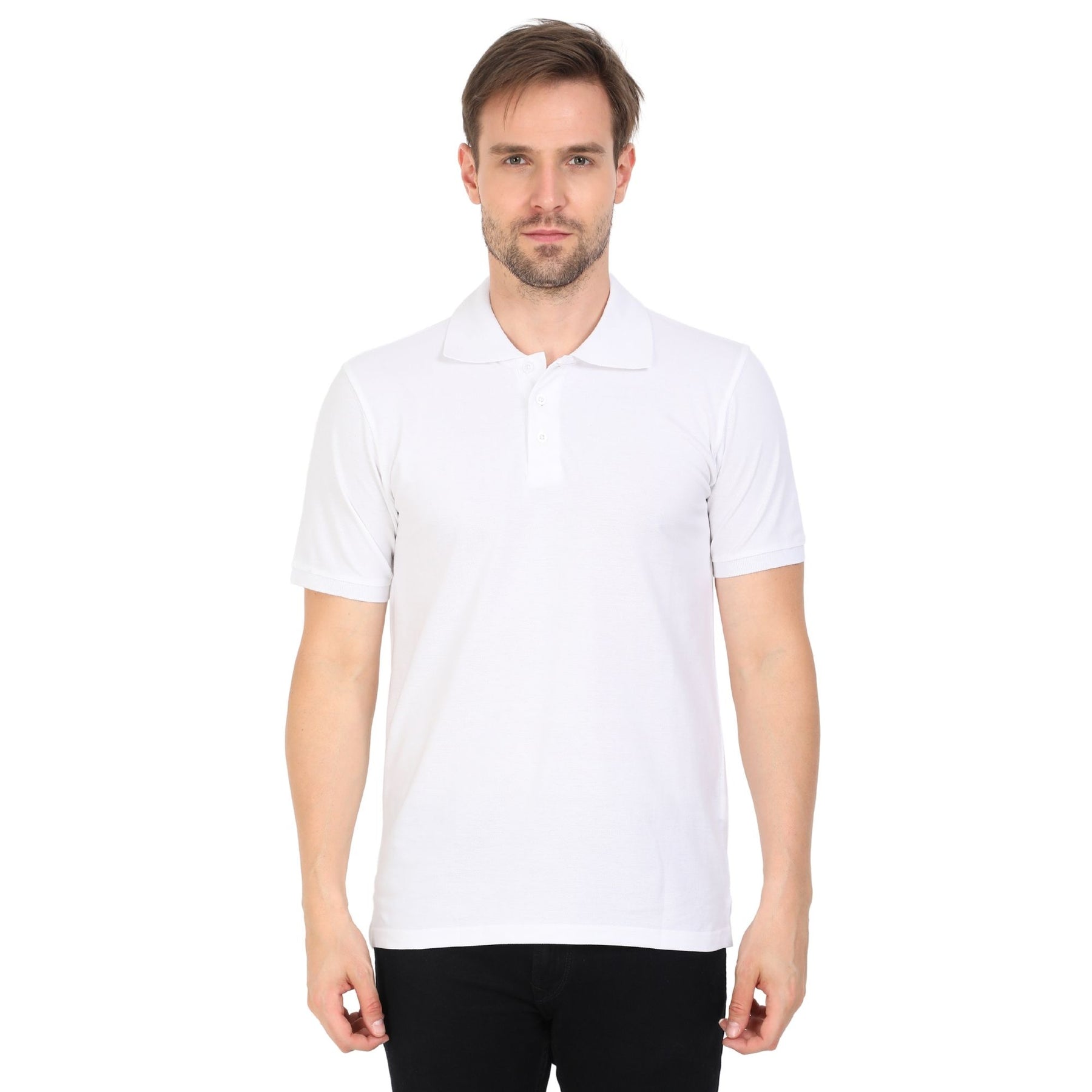 Men's Classic Polo Neck T-shirt Pack Of 2 Combo
