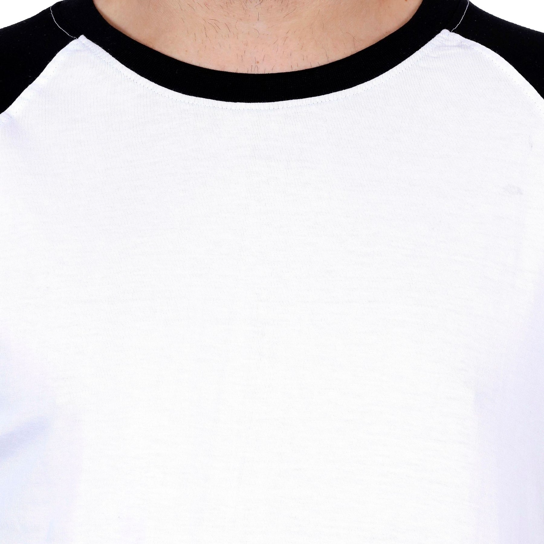 Plain Cotton Men's Raglan Pack Of 2 Combo