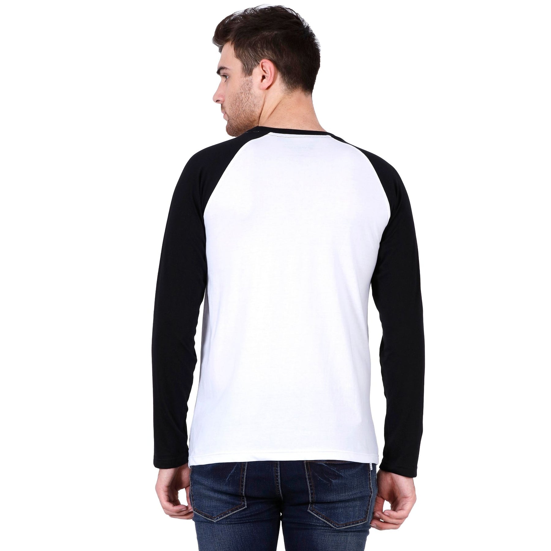 Plain Cotton Men's Raglan Pack Of 2 Combo
