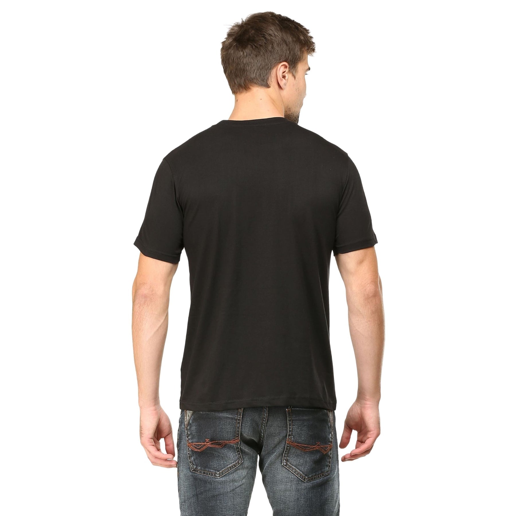 Plain Cotton Mens Unisex T-shirt Pack Of 2 Combo