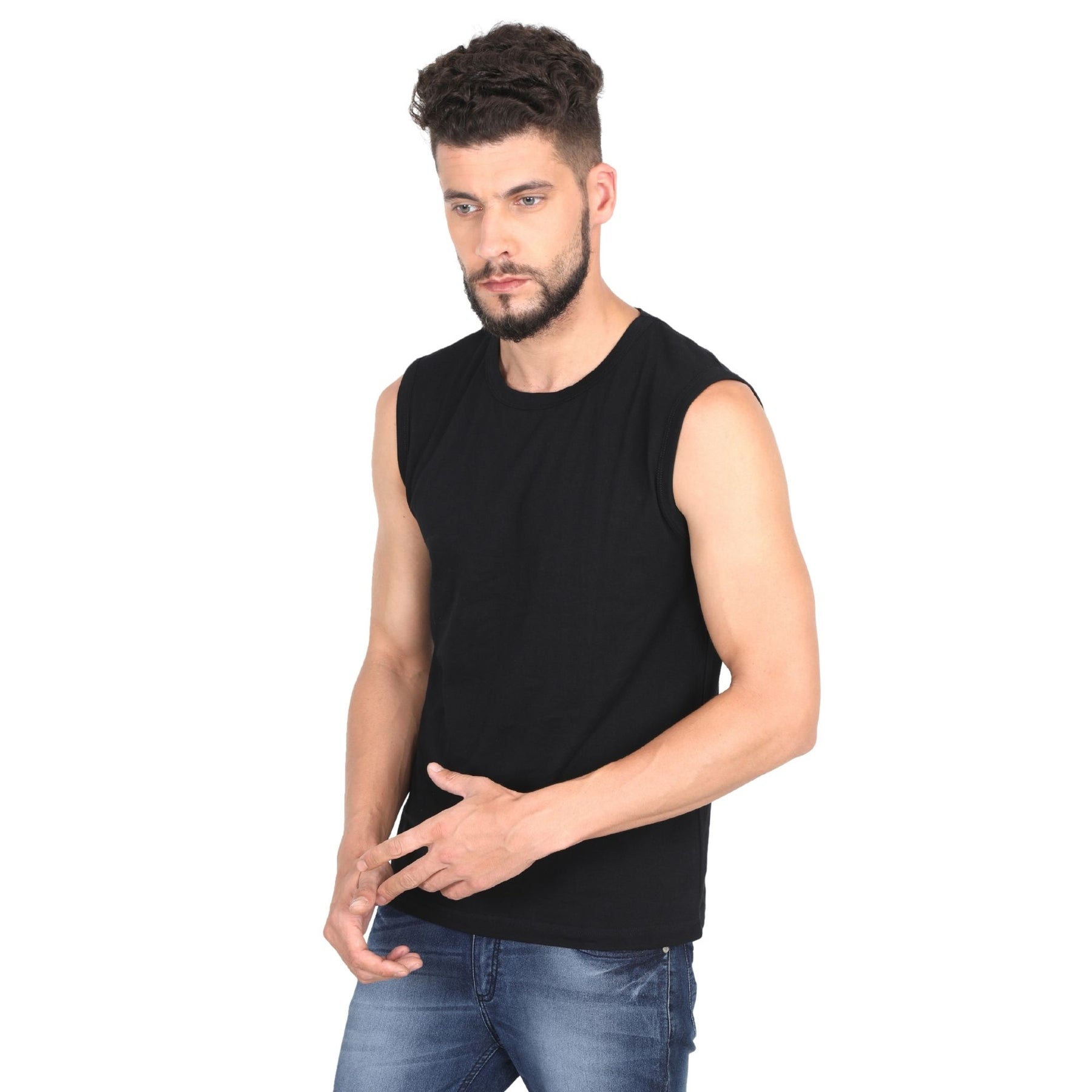 Plain Cotton Men's vest Pack Of 2 Combo