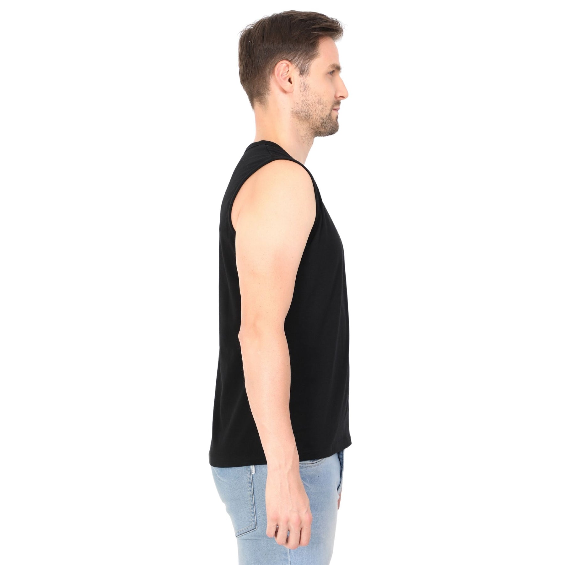 Plain Cotton Men's vest Pack Of 2 Combo