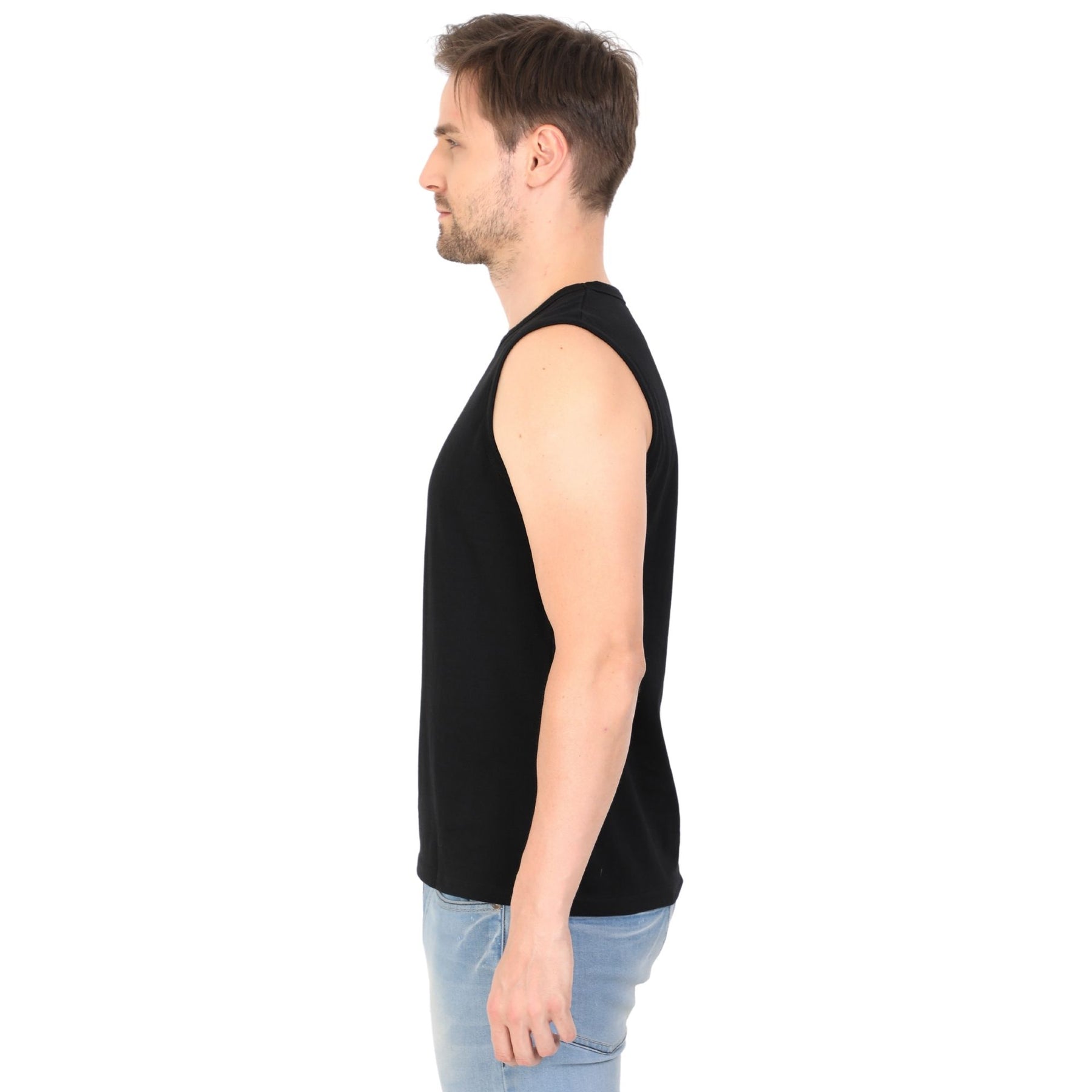 Plain Cotton Men's vest Pack Of 2 Combo
