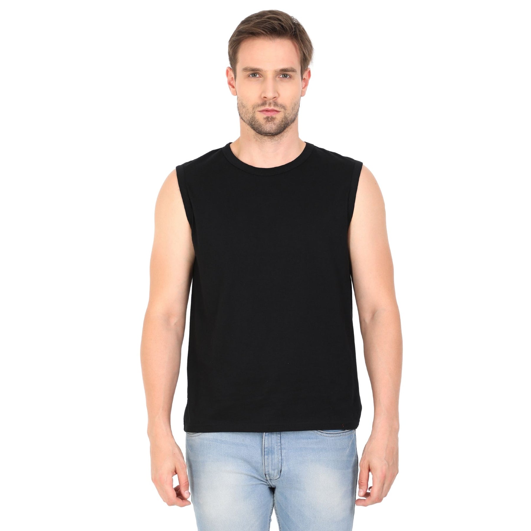 Plain Cotton Men's vest Pack Of 2 Combo