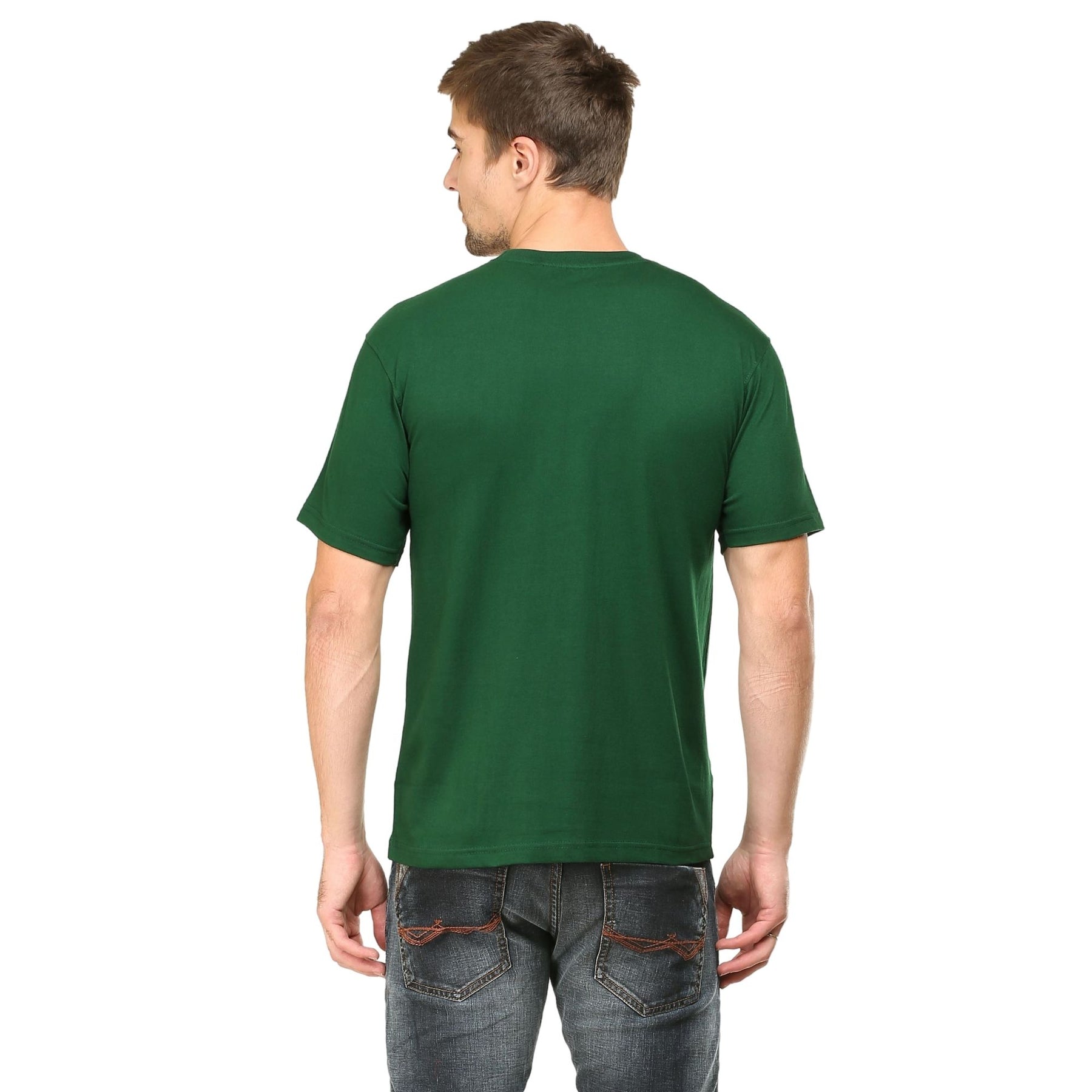 Plain Cotton Mens Unisex T-shirt Pack Of 2 Combo