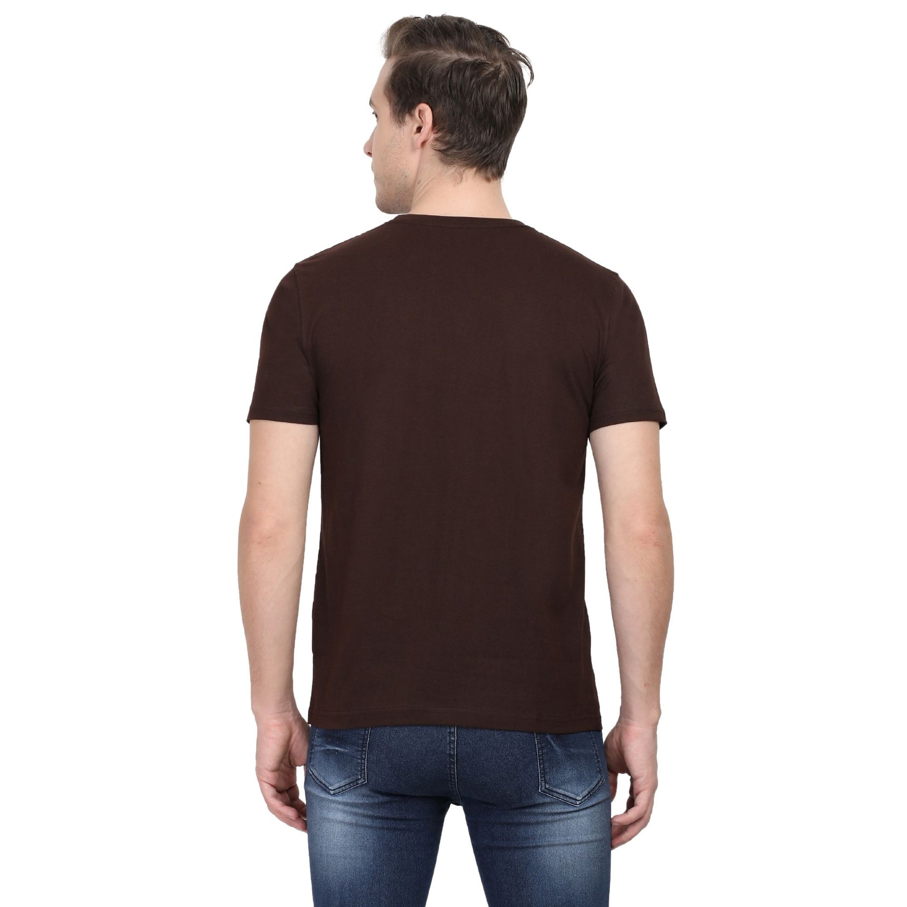 Plain Cotton Mens Unisex T-shirt Pack Of 2 Combo