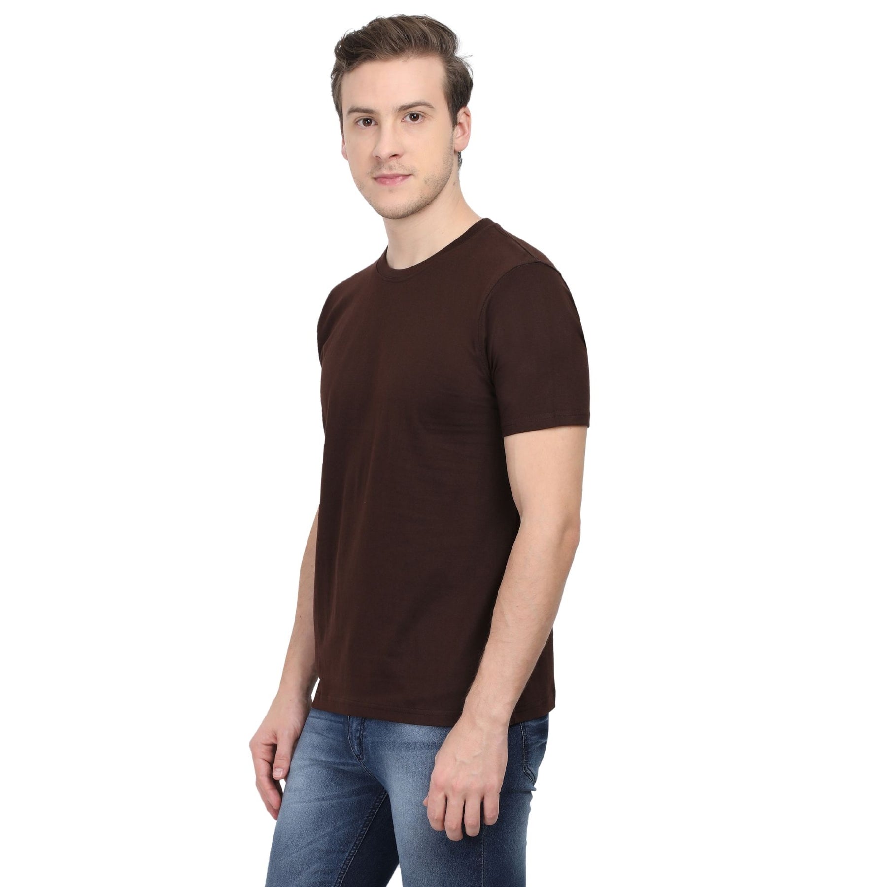 Plain Cotton Mens Unisex T-shirt Pack Of 2 Combo