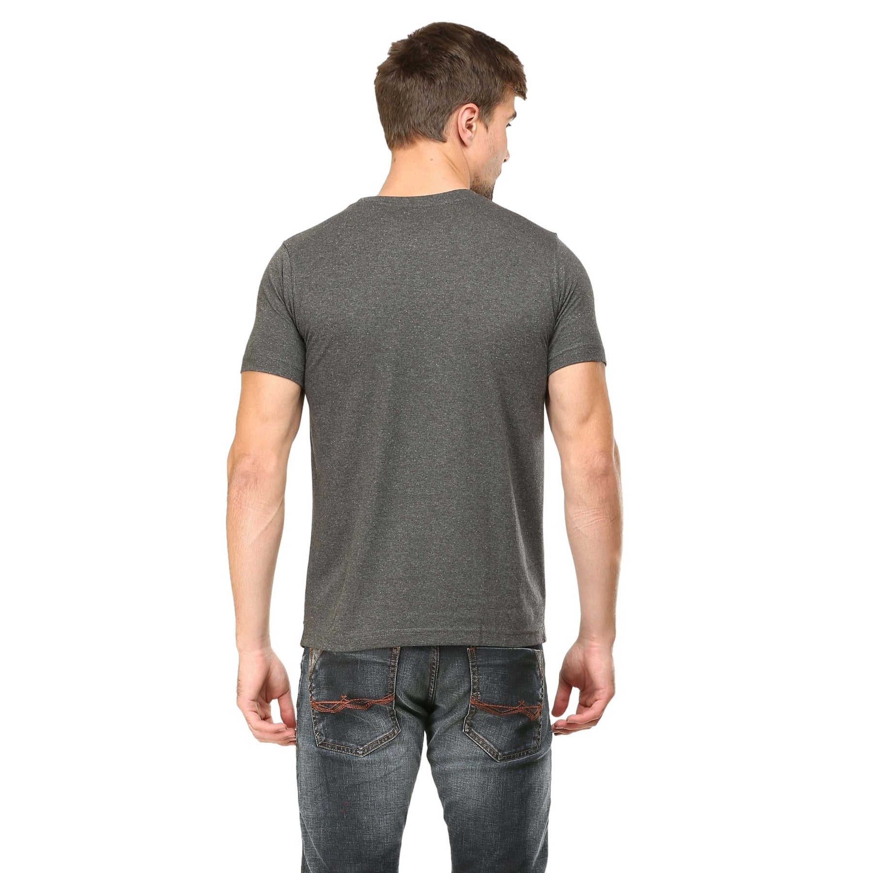 Plain Cotton Mens Unisex T-shirt Pack Of 2 Combo