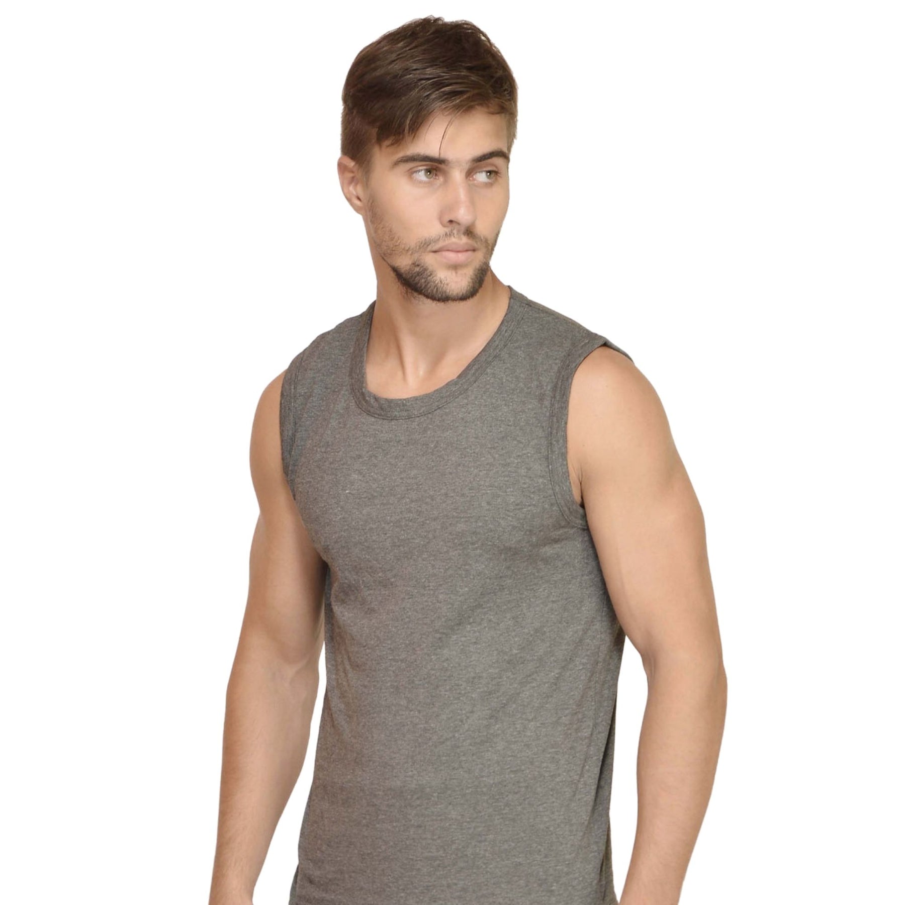 Plain Cotton Men's vest Pack Of 2 Combo