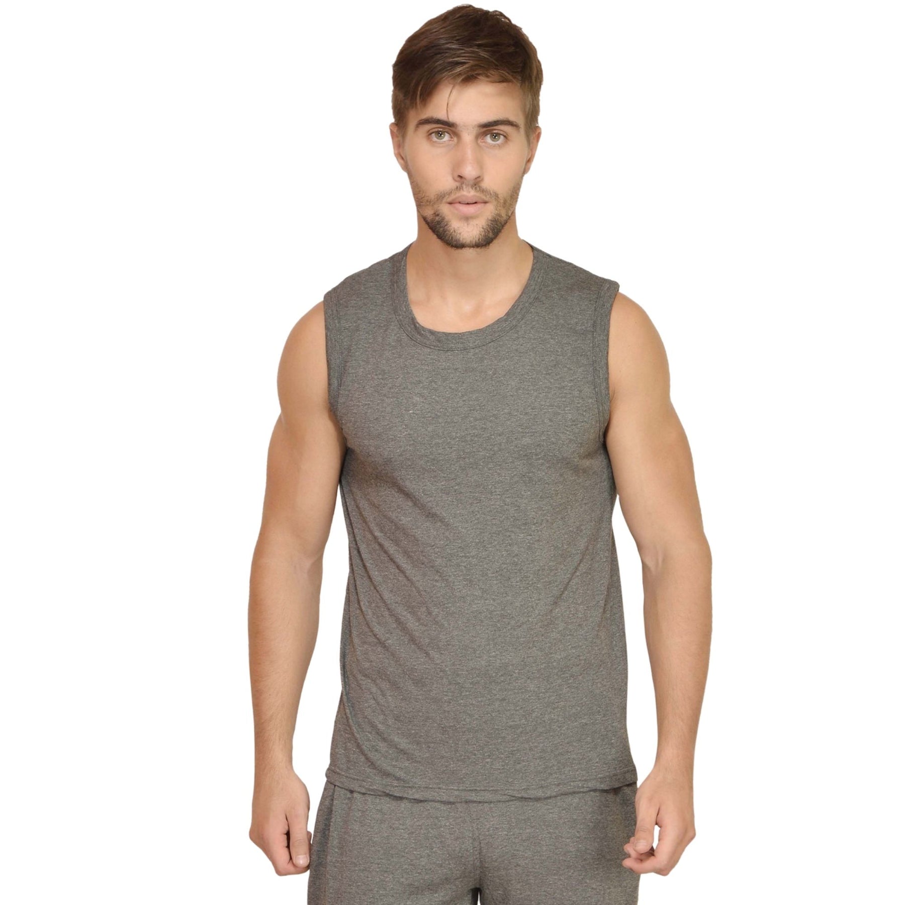 Plain Cotton Men's vest Pack Of 2 Combo