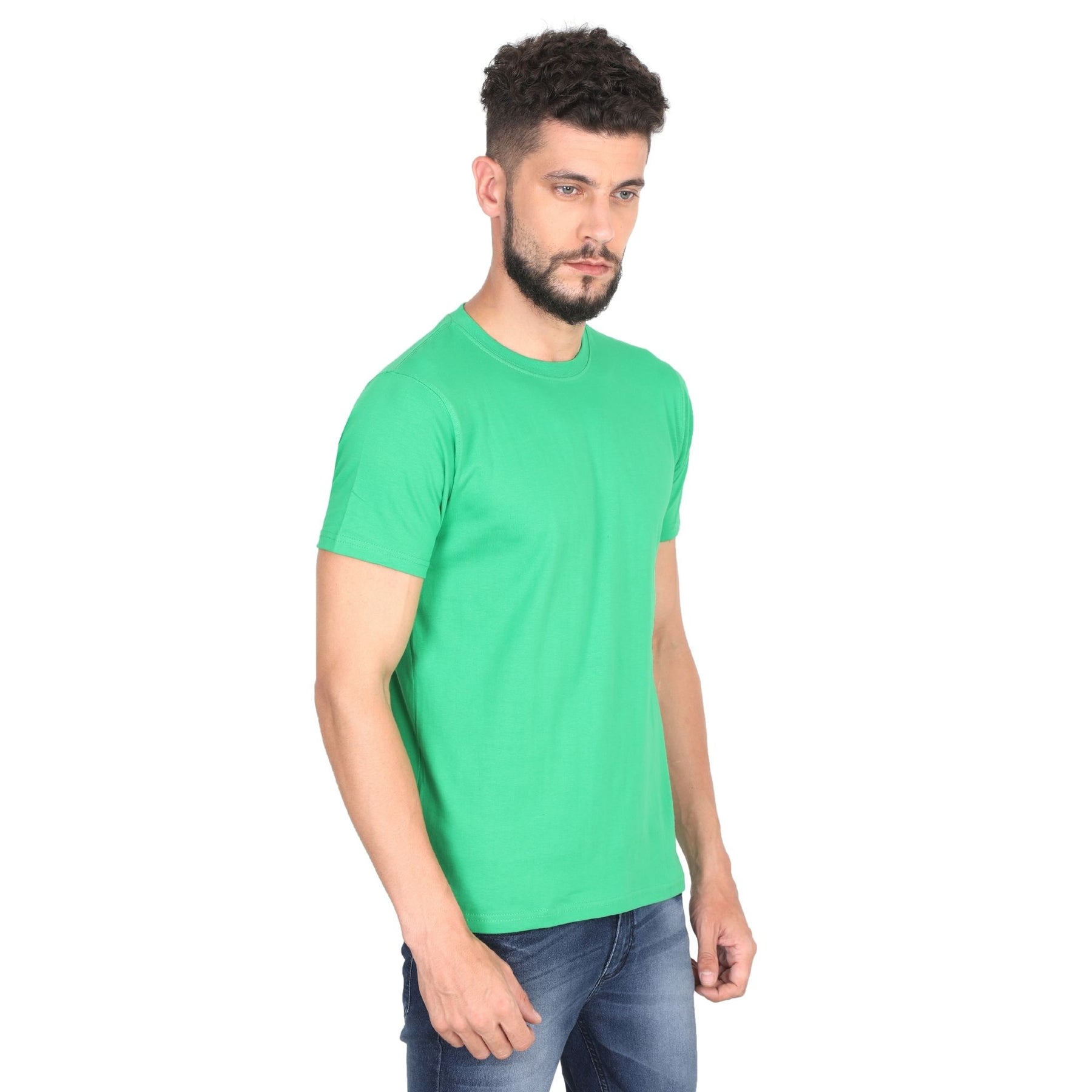 Plain Cotton Mens Unisex T-shirt Pack Of 2 Combo