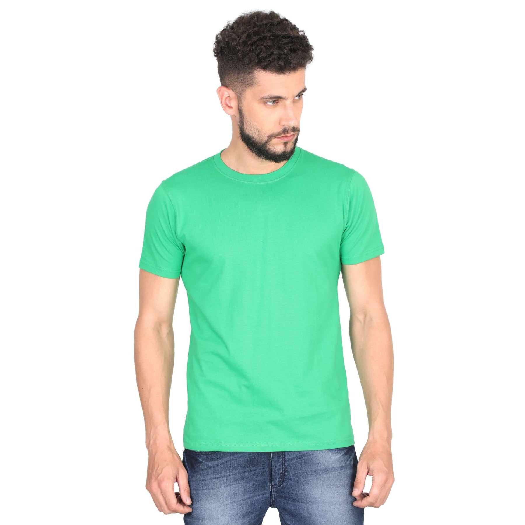 Plain Cotton Mens Unisex T-shirt Pack Of 2 Combo