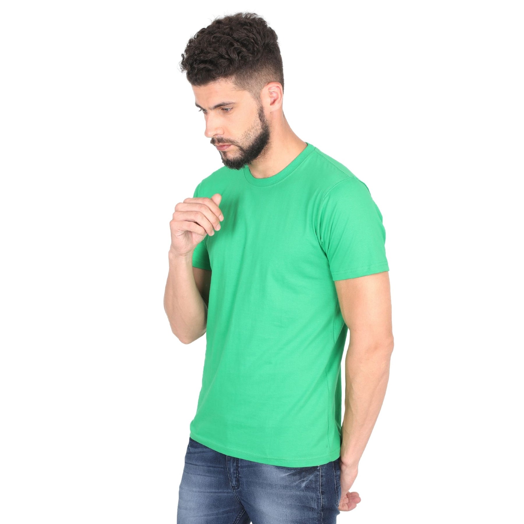 Plain Cotton Mens Unisex T-shirt Pack Of 2 Combo