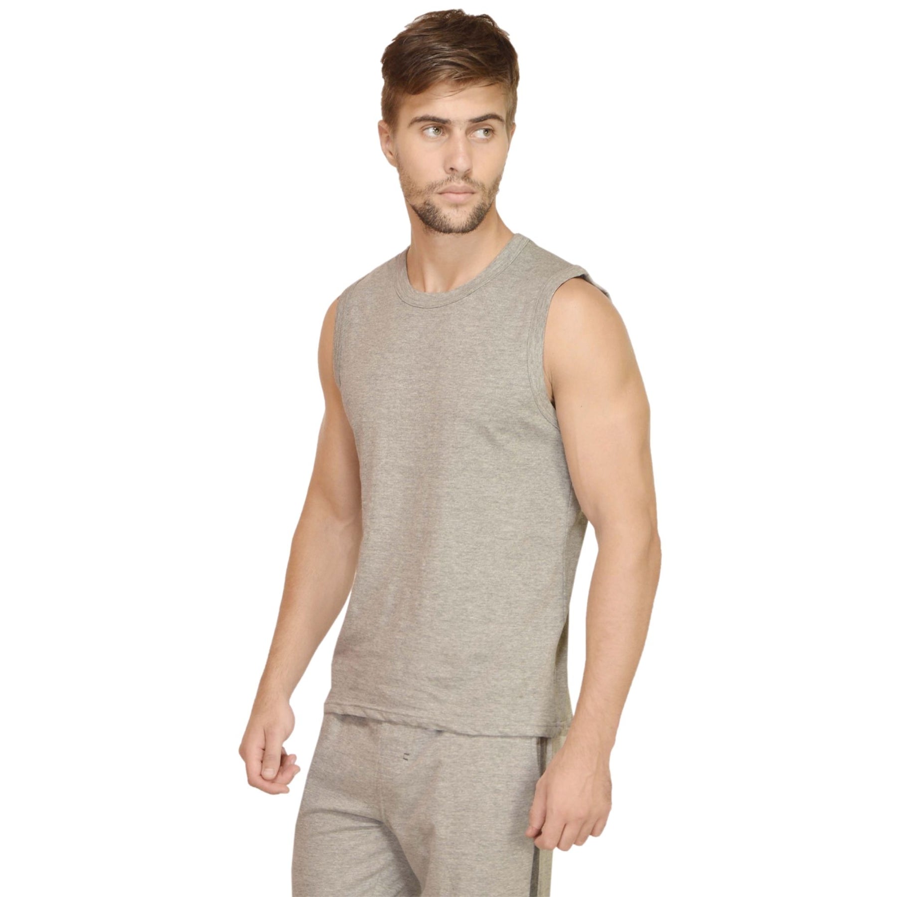 Plain Cotton Men's vest Pack Of 2 Combo