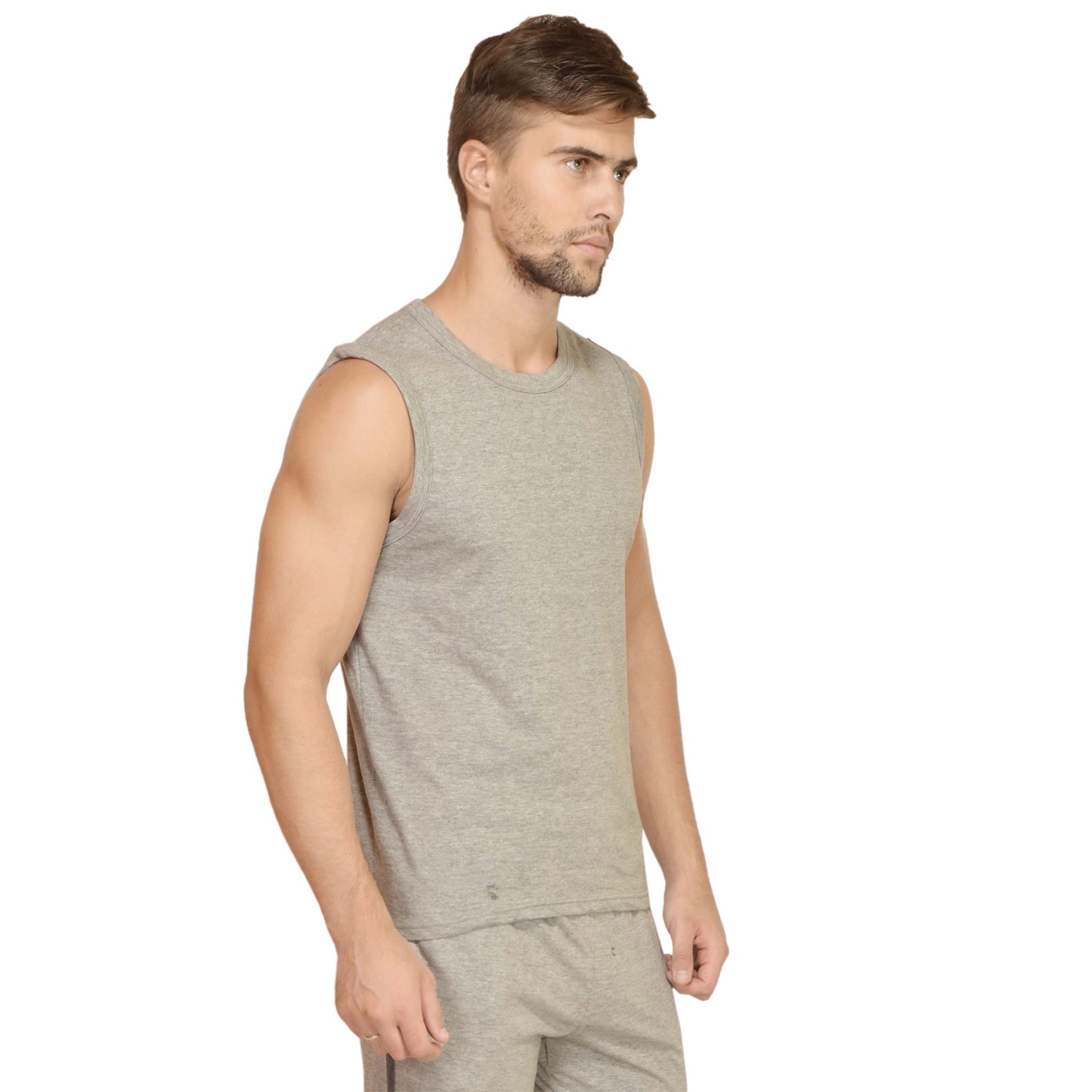 Plain Cotton Men's vest Pack Of 2 Combo