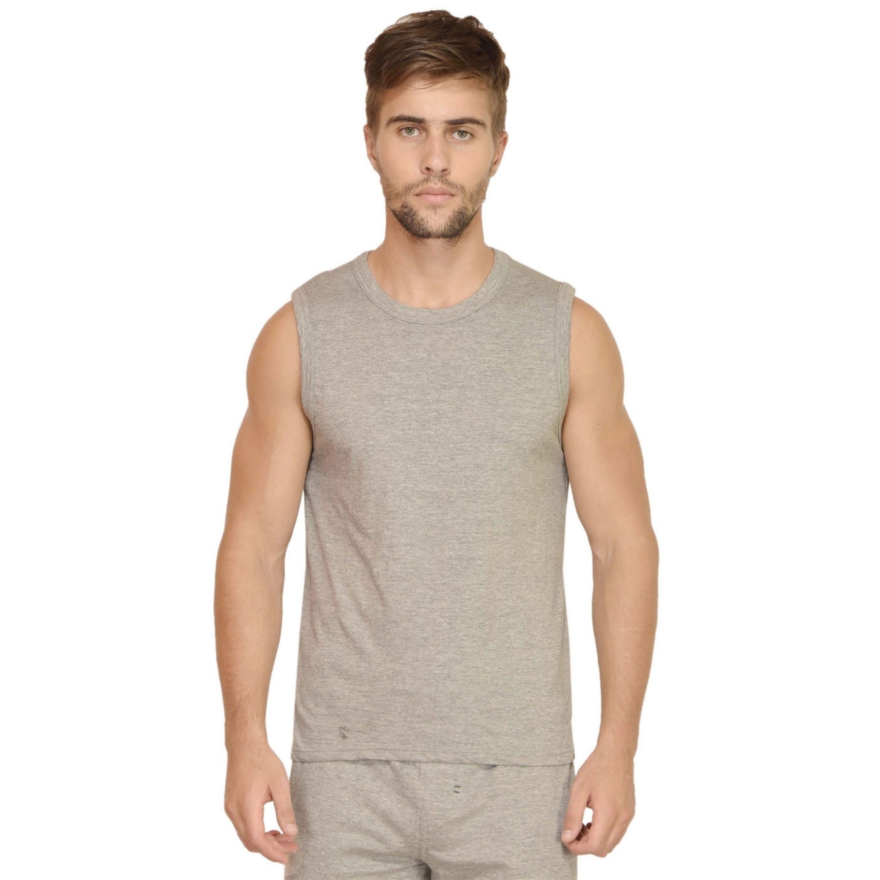 Plain Cotton Men's vest Pack Of 2 Combo