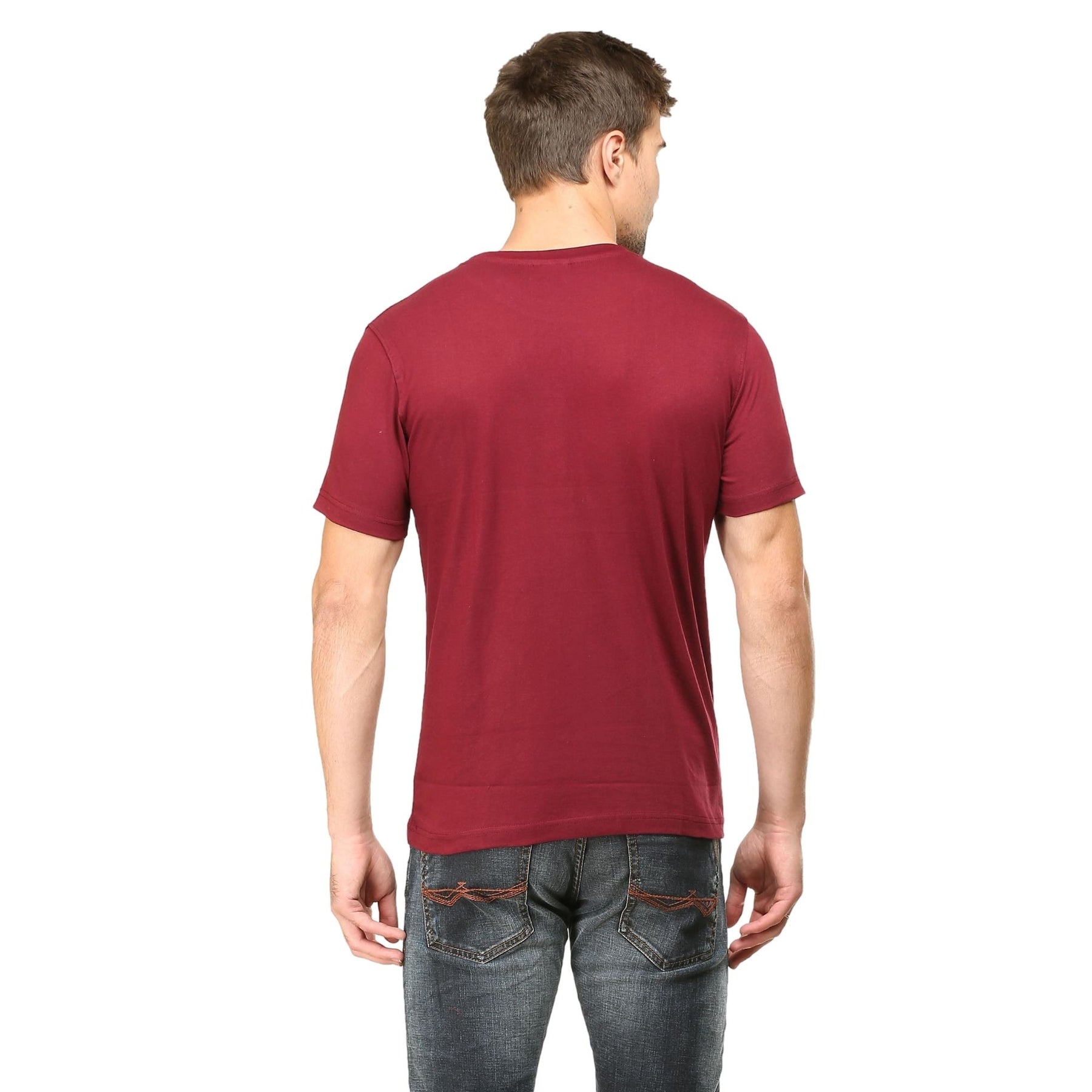 Plain Cotton Mens Unisex T-shirt Pack Of 2 Combo