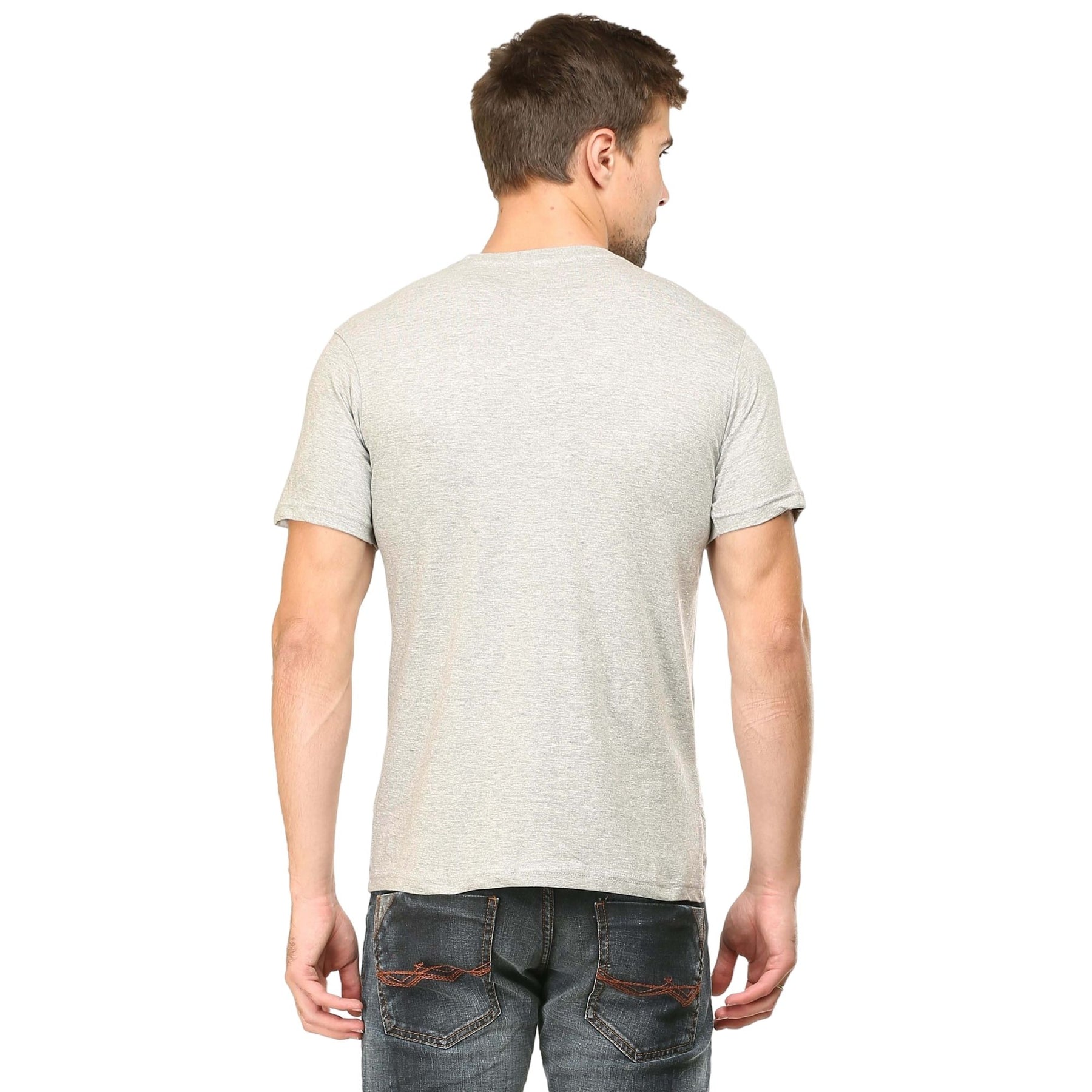Plain Cotton Mens Unisex T-shirt Pack Of 2 Combo