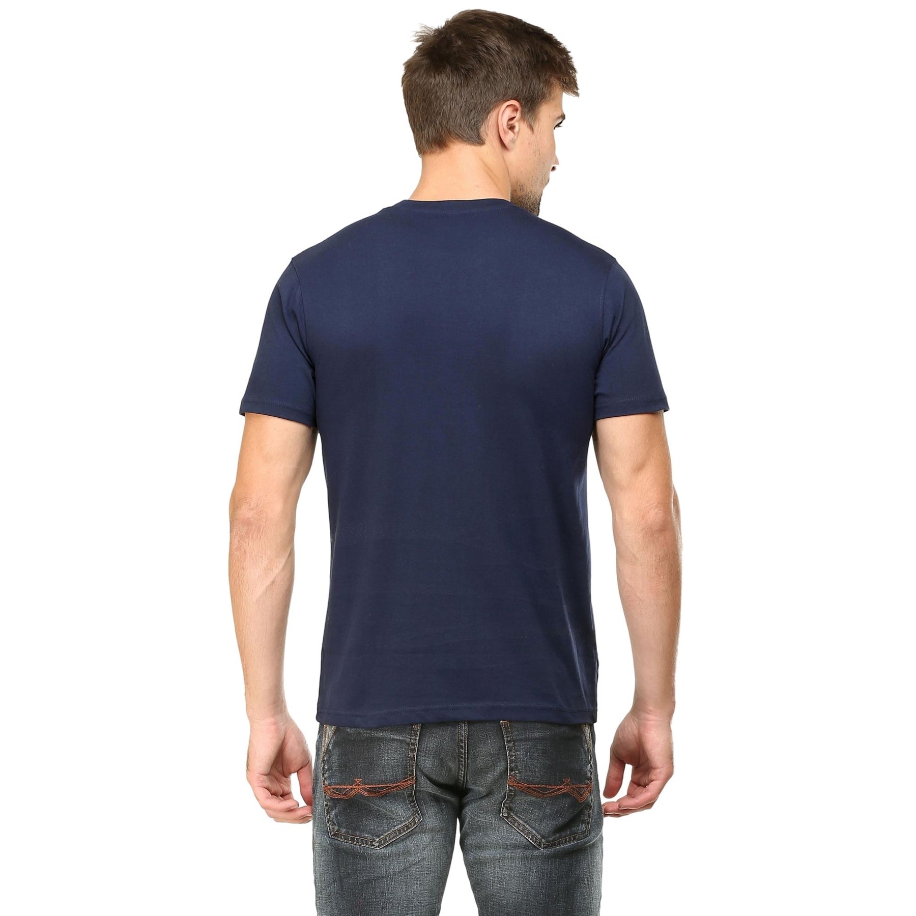 Plain Cotton Mens Unisex T-shirt Pack Of 2 Combo