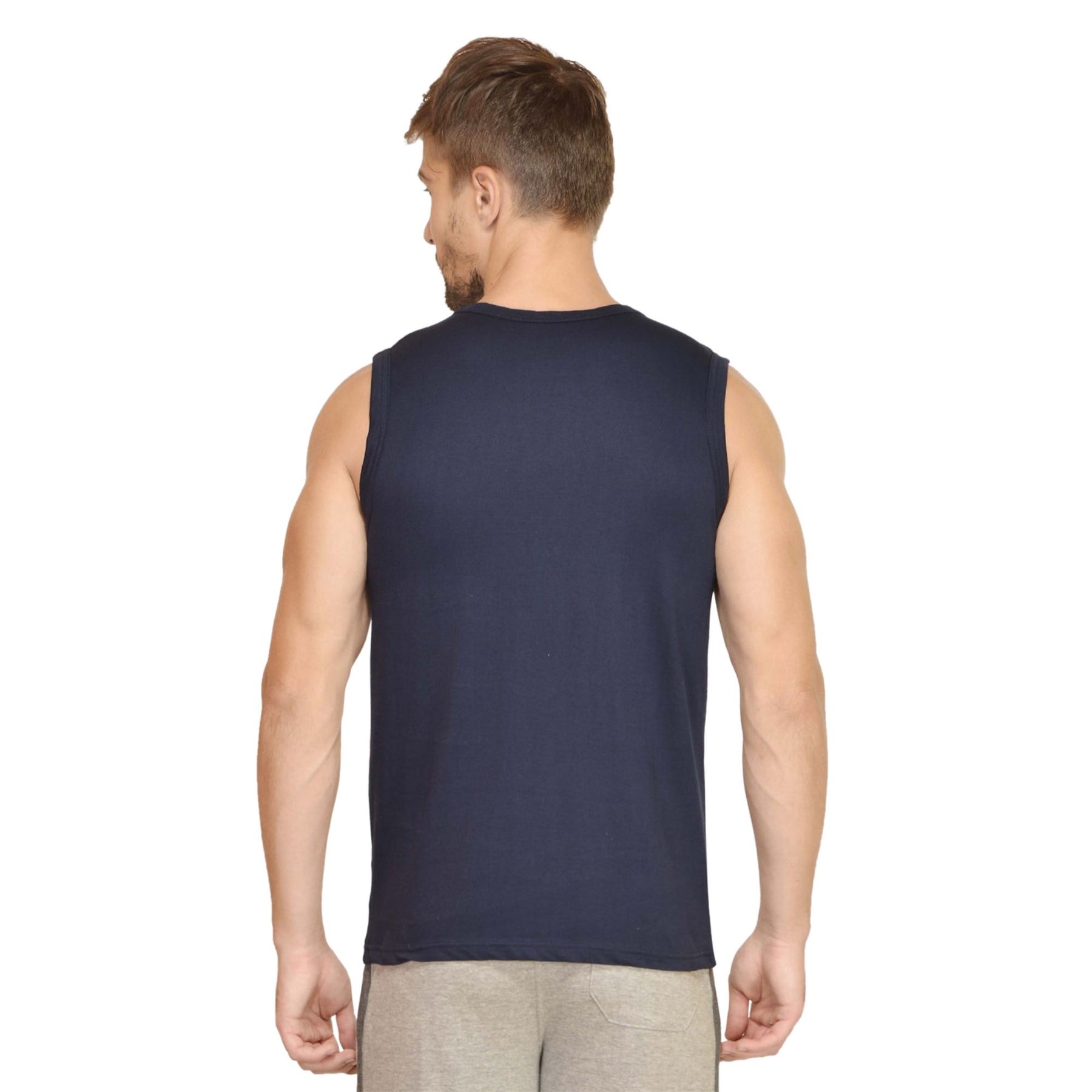 Plain Cotton Men's vest Pack Of 2 Combo